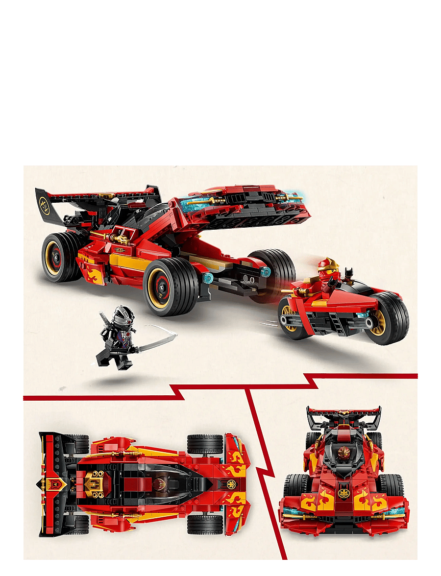 LEGO - X-1 Ninja Charger 15th Anniversary Toy 71867 - lego ninjago - multi - 3