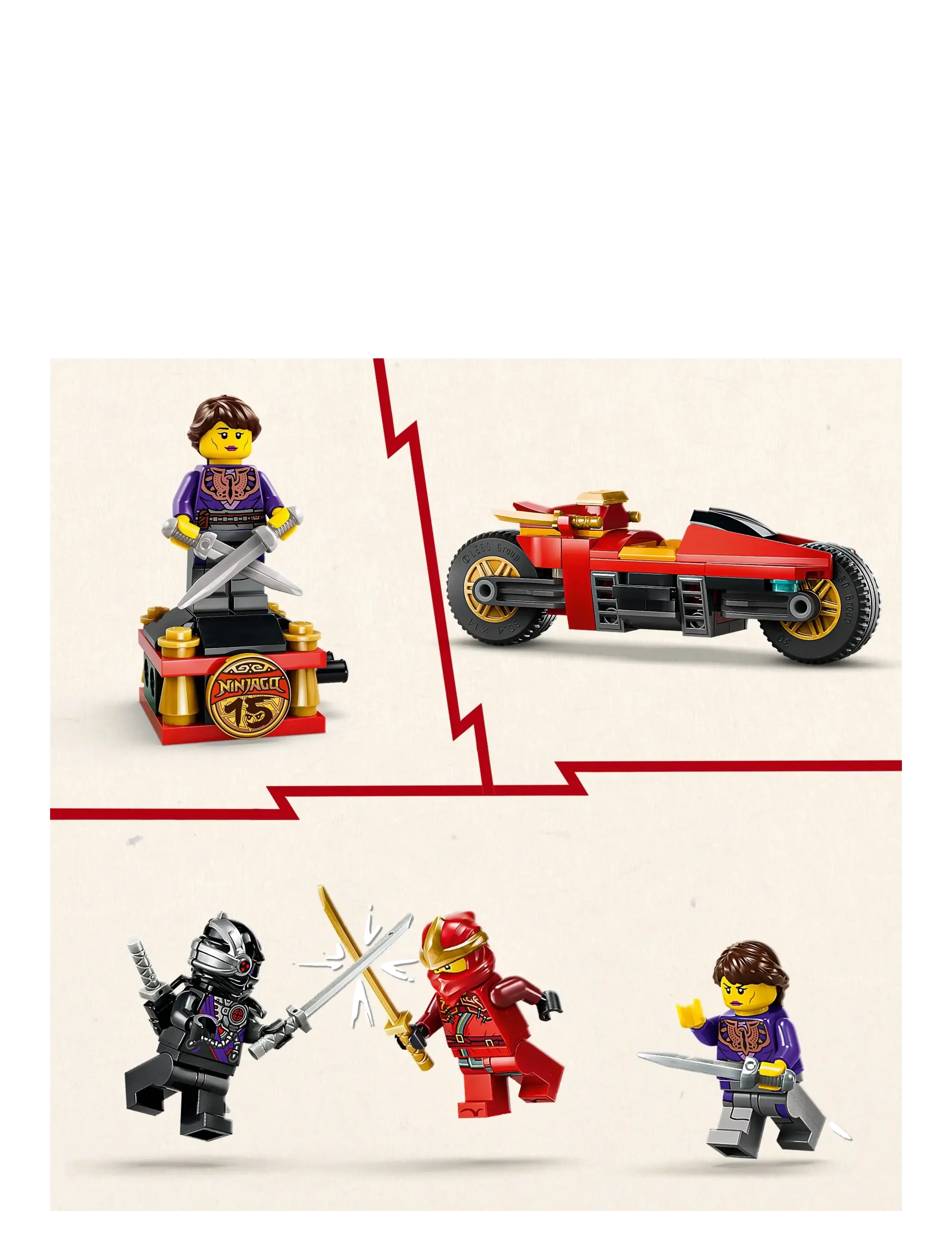 LEGO - X-1 Ninja Charger 15th Anniversary Toy 71867 - lego ninjago - multi - 4