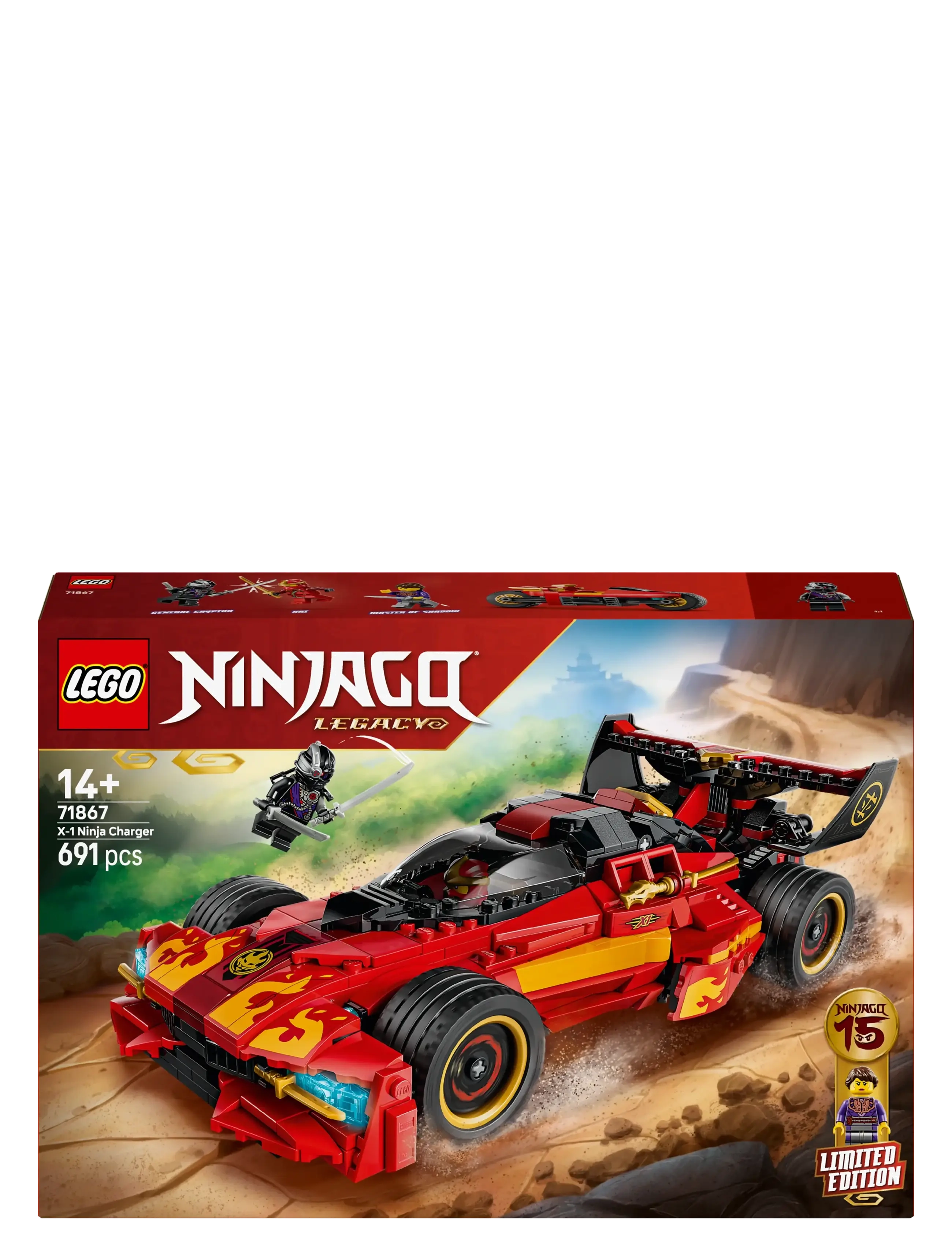 LEGO - X-1 Ninja Charger 15th Anniversary Toy 71867 - lego ninjago - multi - 5