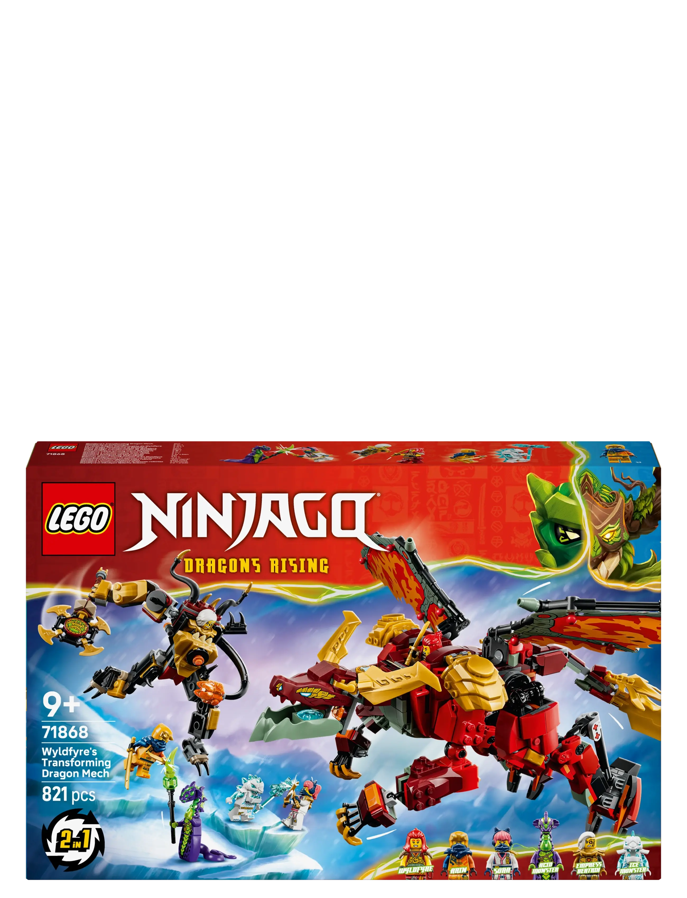 LEGO - Wyldfyre's Transforming Dragon Mech 71868 - lego ninjago - multi - 5
