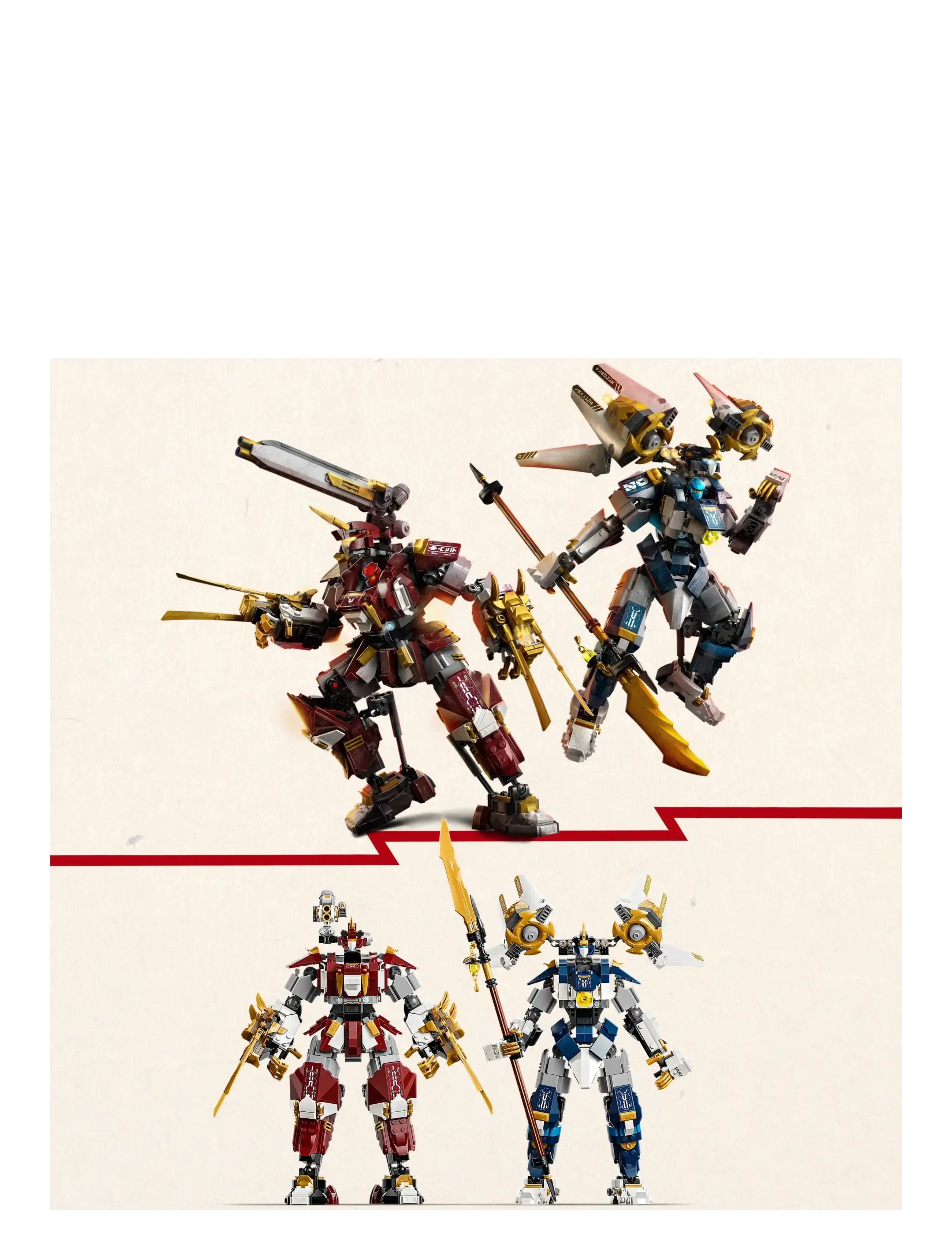 LEGO - The Twin Titan Mechs Action Figures 71870 - lego ninjago - multi - 3
