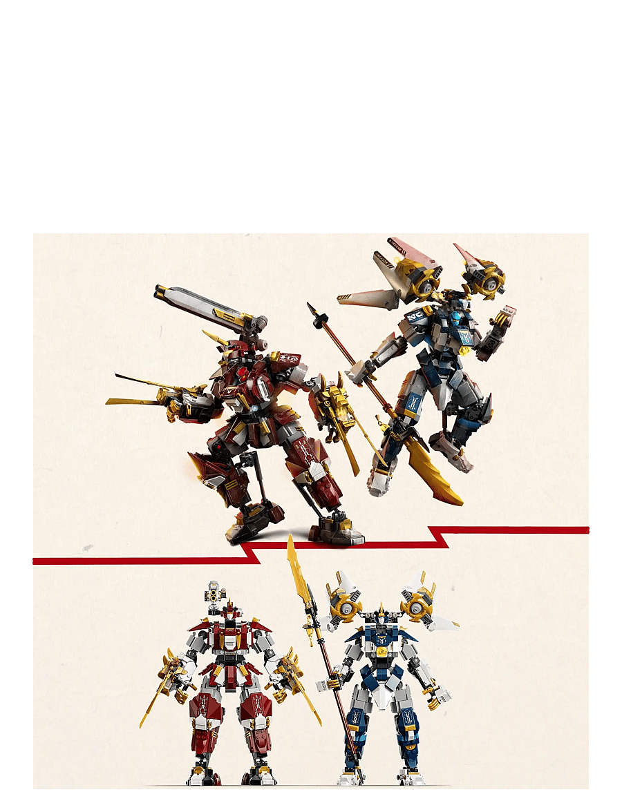 LEGO - The Twin Titan Mechs Action Figures 71870 - lego ninjago - multi - 3