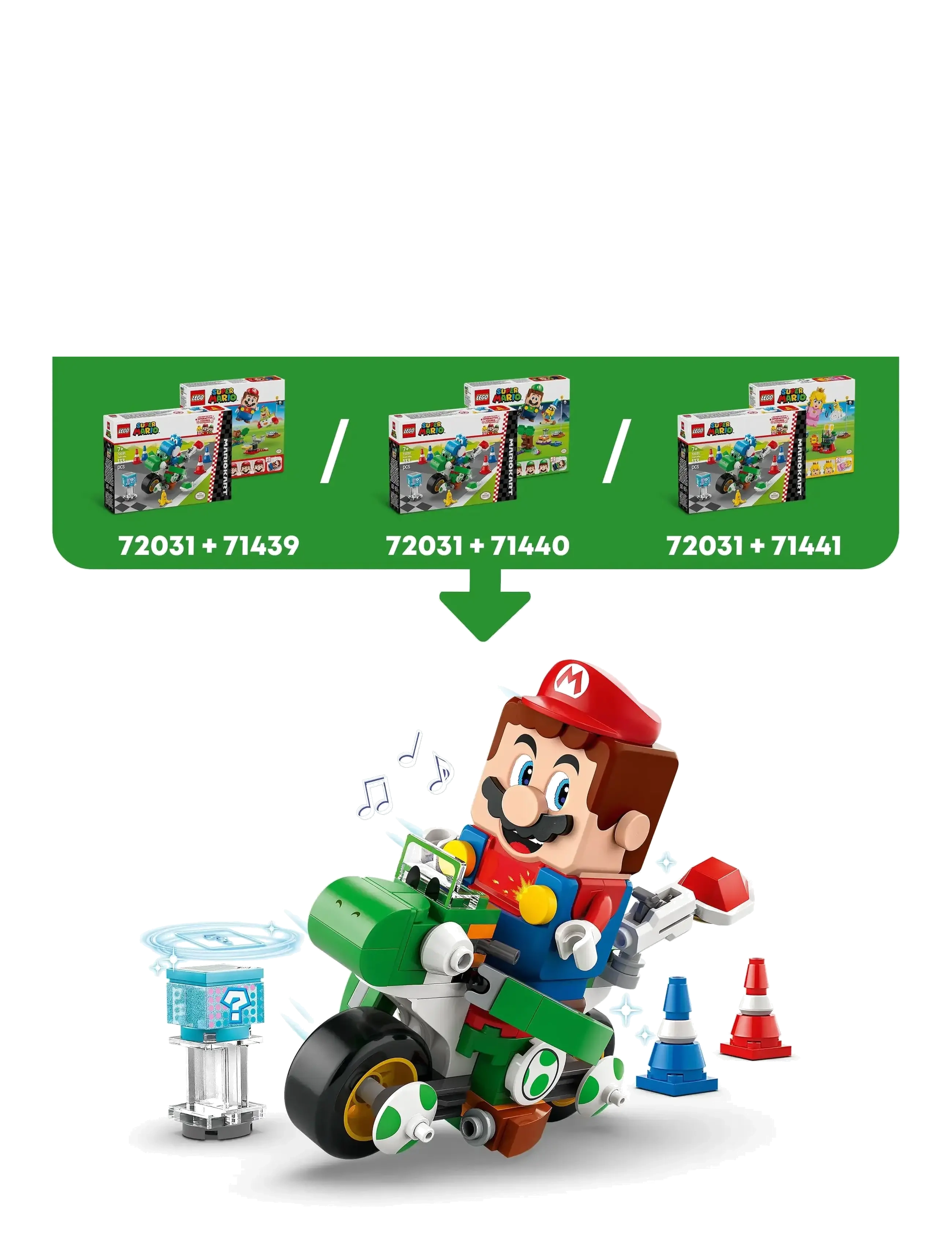 LEGO - Super Mario™: Mario Kart™ – Yoshi Bike, Gift 72031 - multi - 3