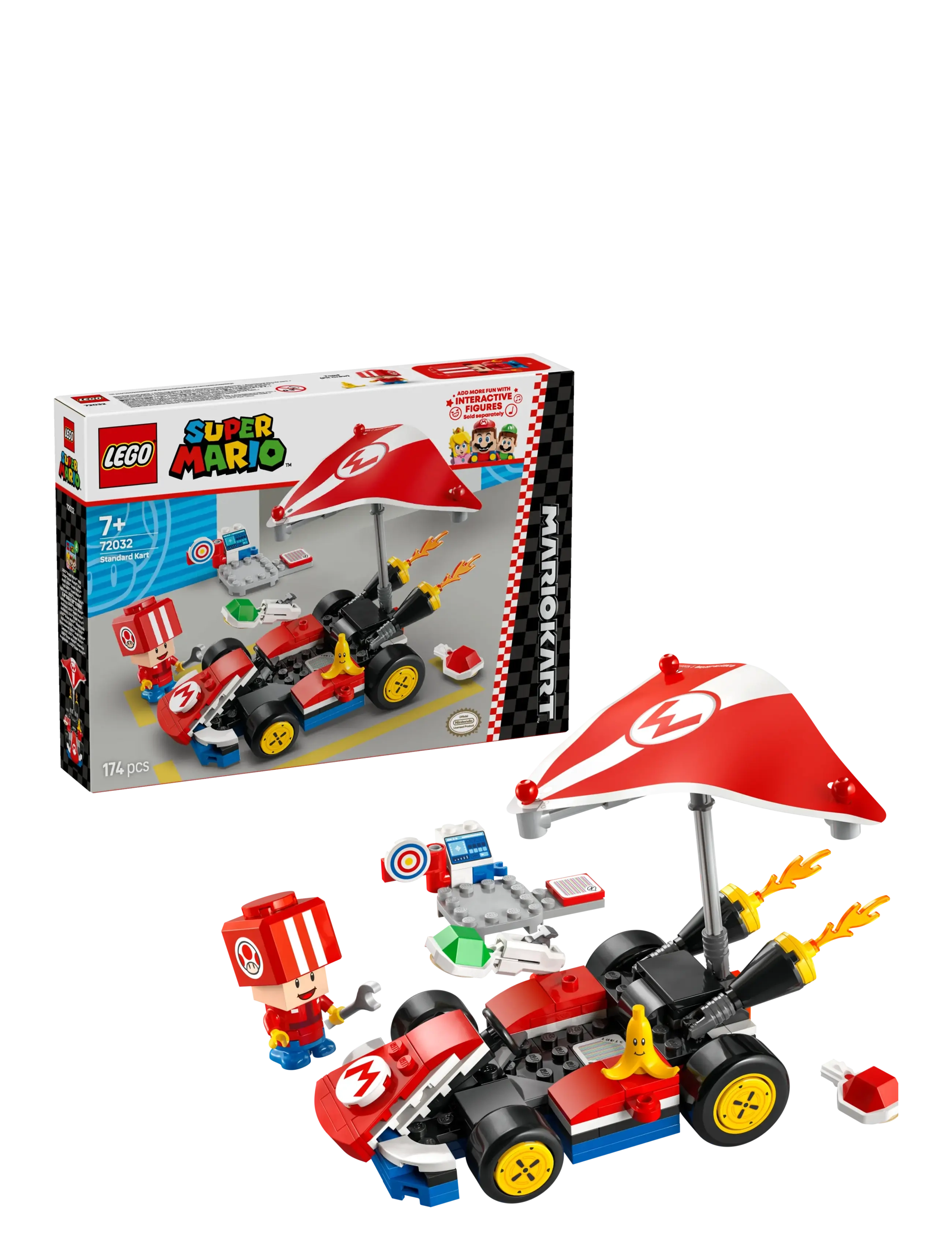 LEGO Mario Kart – Standard Kart 72032 Patterned - One Size - Kinder