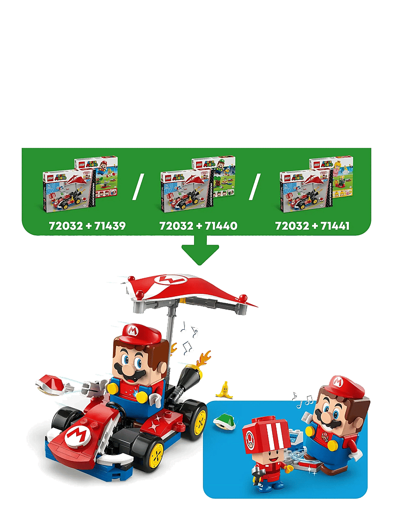 LEGO - Super Mario™: Mario Kart™ – Standard Kart, Car Toy Playset 72032 - lego super mario™ - multi - 2