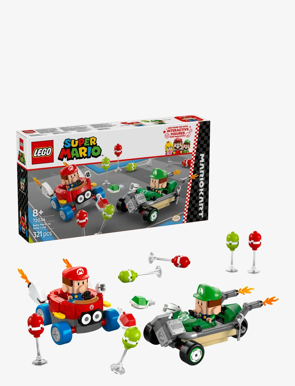 LEGO - Super Mario™: Mario Kart™ – Baby Mario vs. Baby Luigi Toy 72034 - lego super mario™ - multi - 0