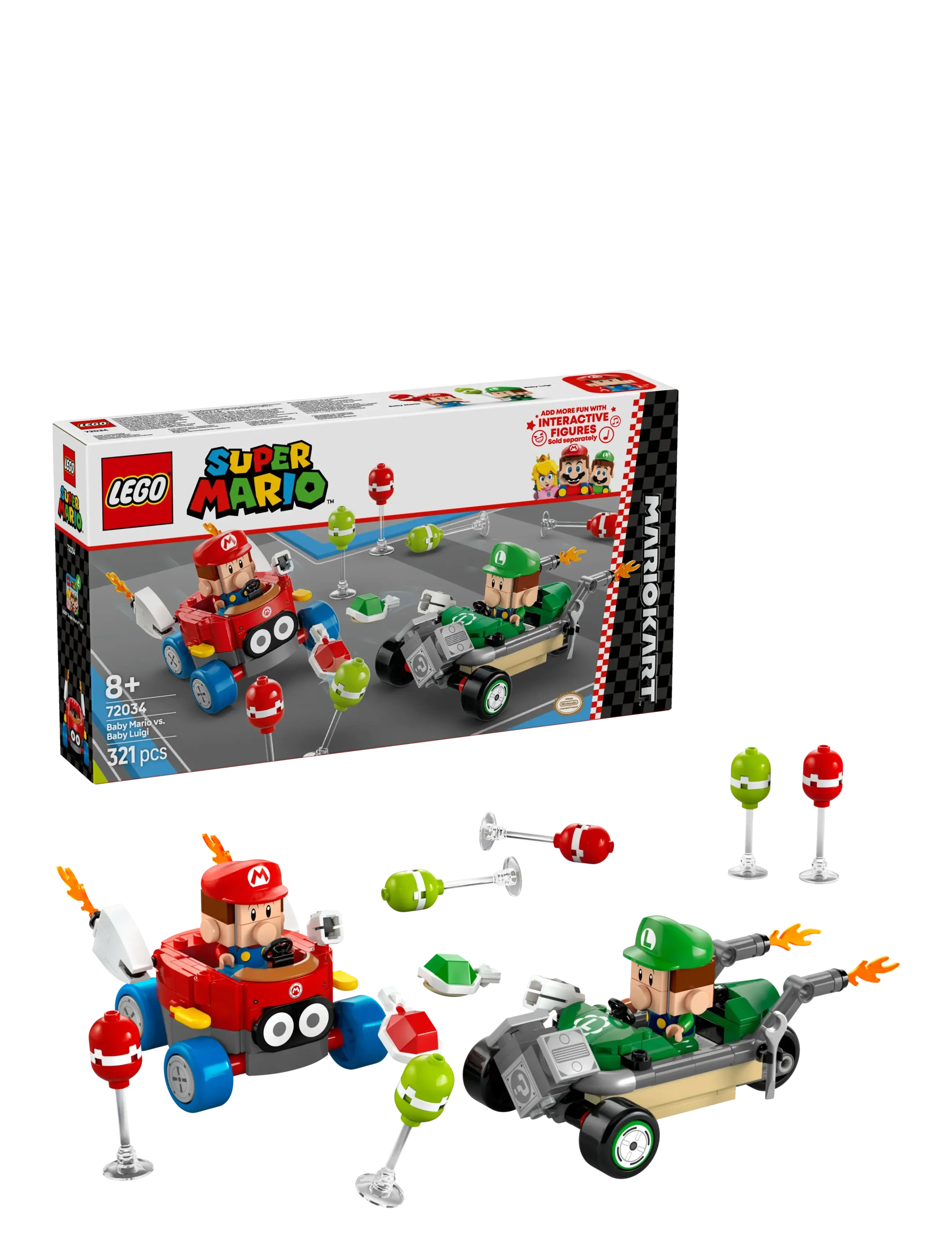 LEGO Super Mario™: Mario Kart™ – Baby Mario vs. Baby Luigi Toy 72034 - Super Mario - MULTI / multi