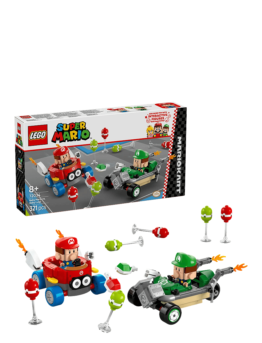 LEGO - Super Mario™: Mario Kart™ – Baby Mario vs. Baby Luigi Toy 72034 - lego super mario™ - multi - 0