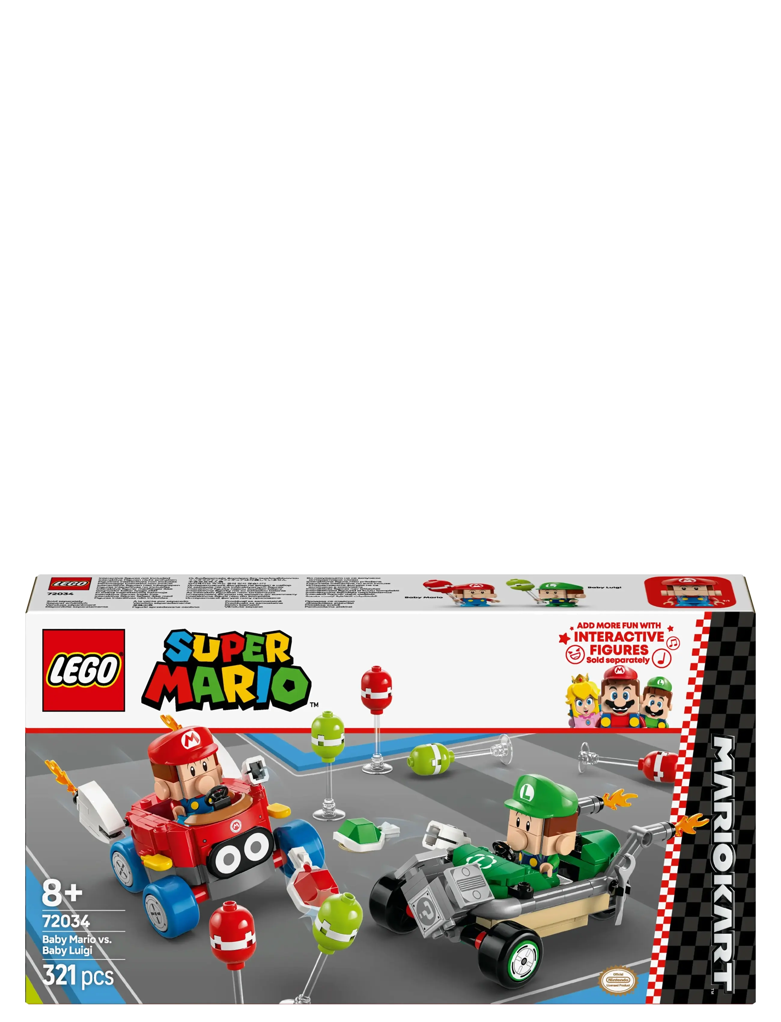 LEGO - Super Mario™: Mario Kart™ – Baby Mario vs. Baby Luigi Toy 72034 - lego super mario™ - multi - 4