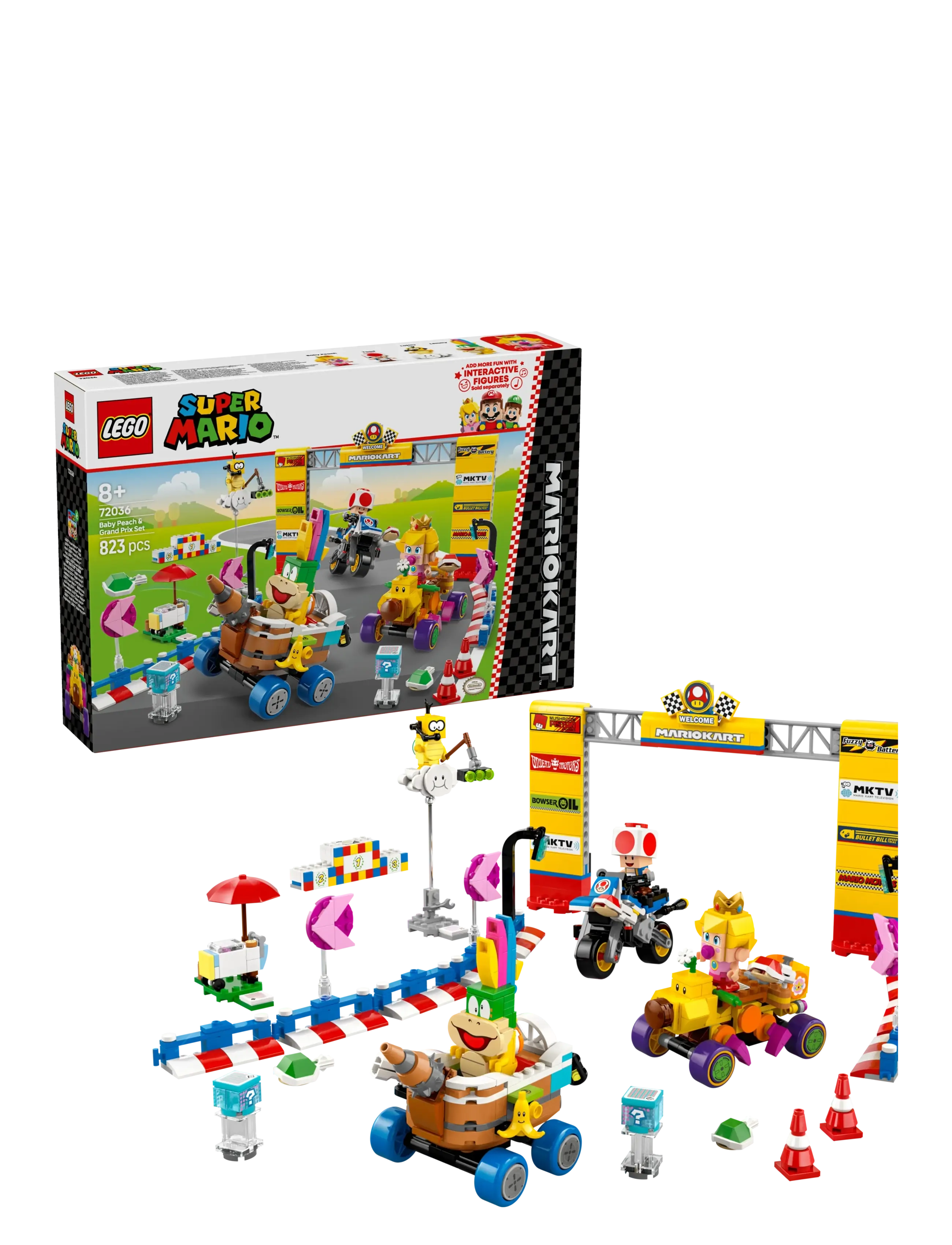 LEGO Mario Kart – Baby Peach Og Grand Prix-Sæt 72036, One Size, Lego Spielzeug, Mehrfarbig/gemustert - super Mario, Kinder