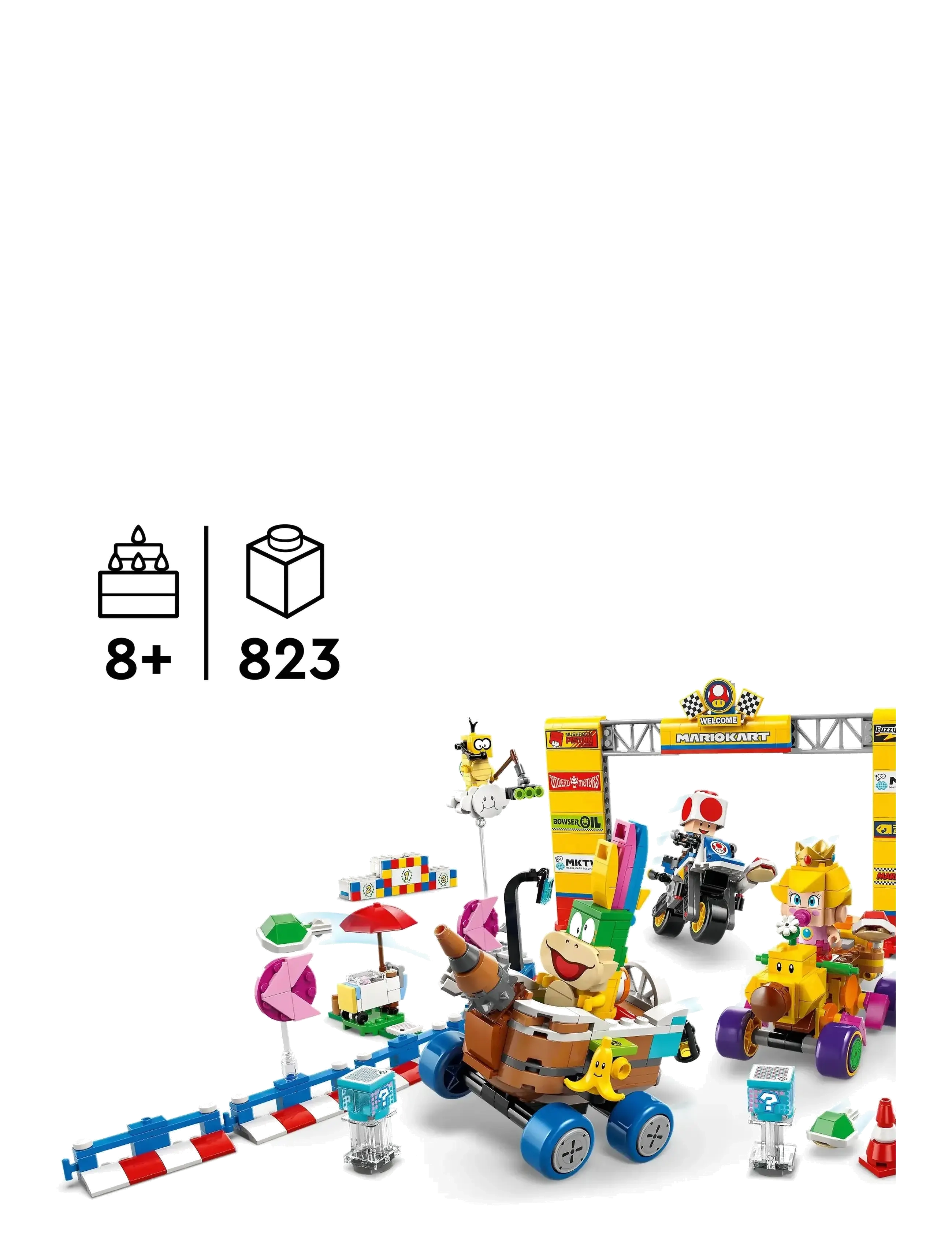 LEGO - Super Mario™: Mario Kart™ – Baby Peach & Grand Prix Set, Racing Toy 72036 - lego super mario™ - multi - 1