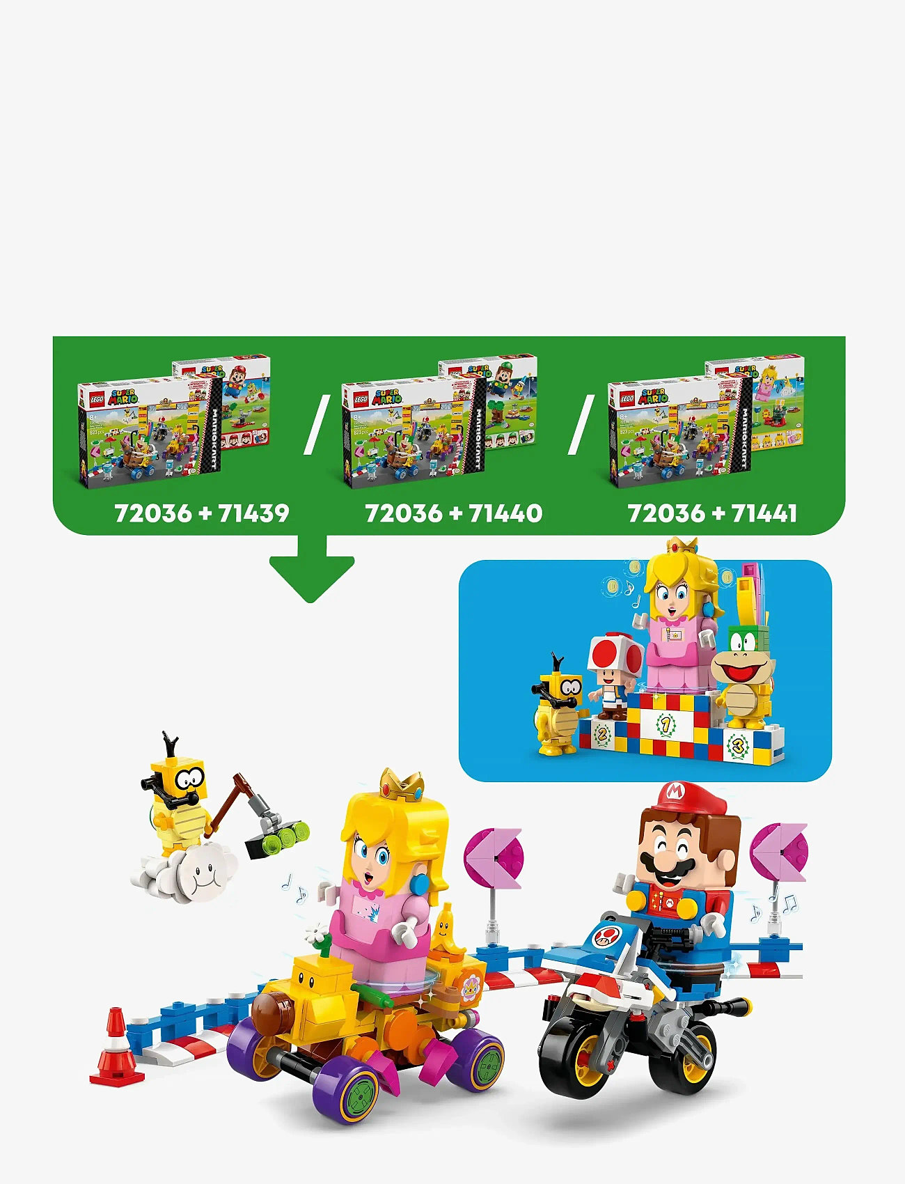 LEGO Super Mario™: Mario Kart™ – Baby Peach & Grand Prix Set