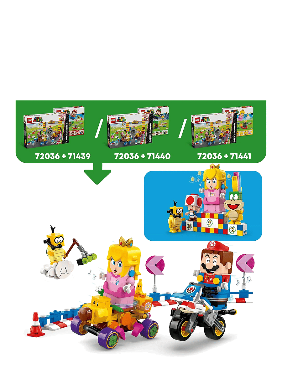 LEGO - Super Mario™: Mario Kart™ – Baby Peach & Grand Prix Set, Racing Toy 72036 - lego super mario™ - multi - 3