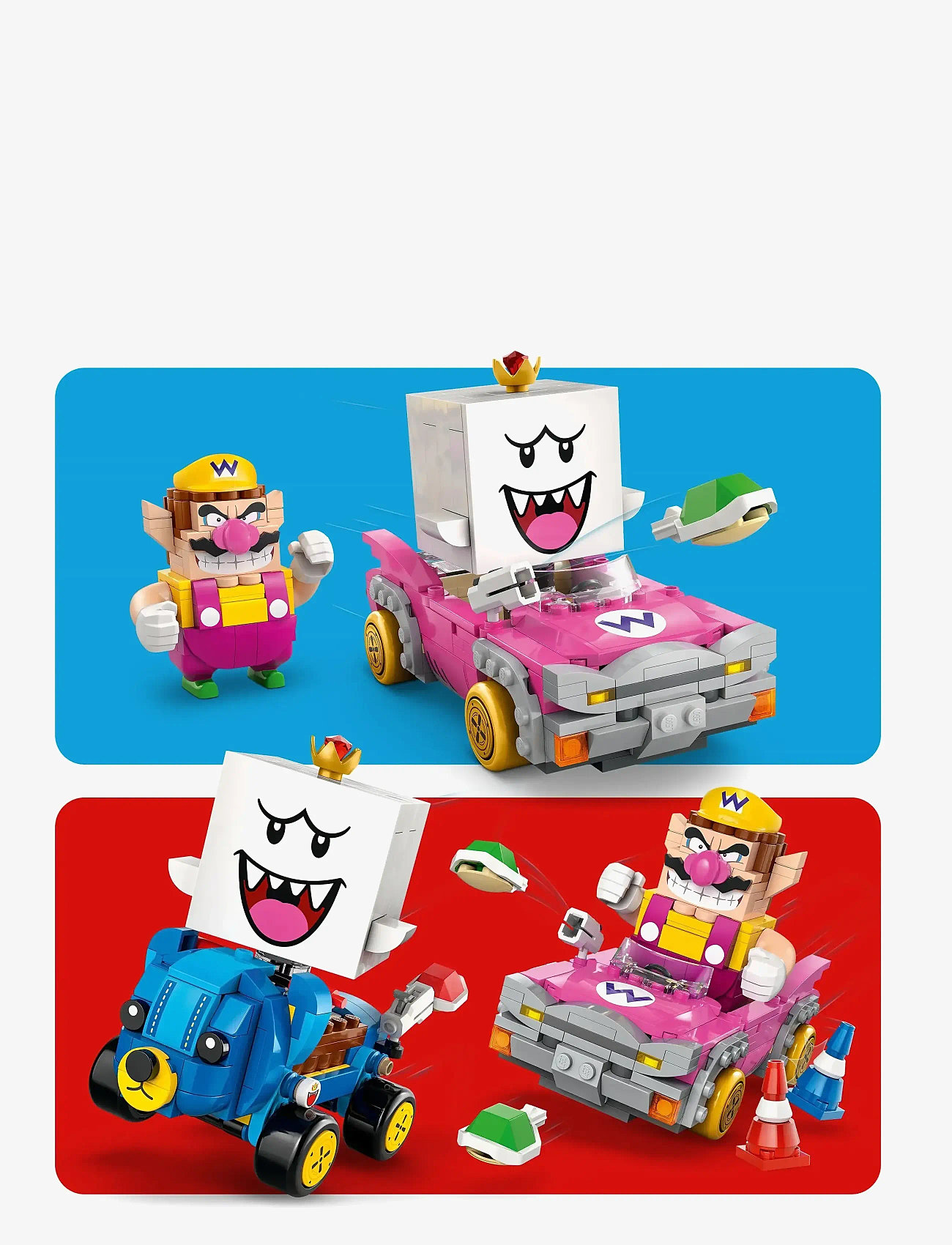 LEGO Super Mario™: Mario Kart™ – Wario King Boo Figures And