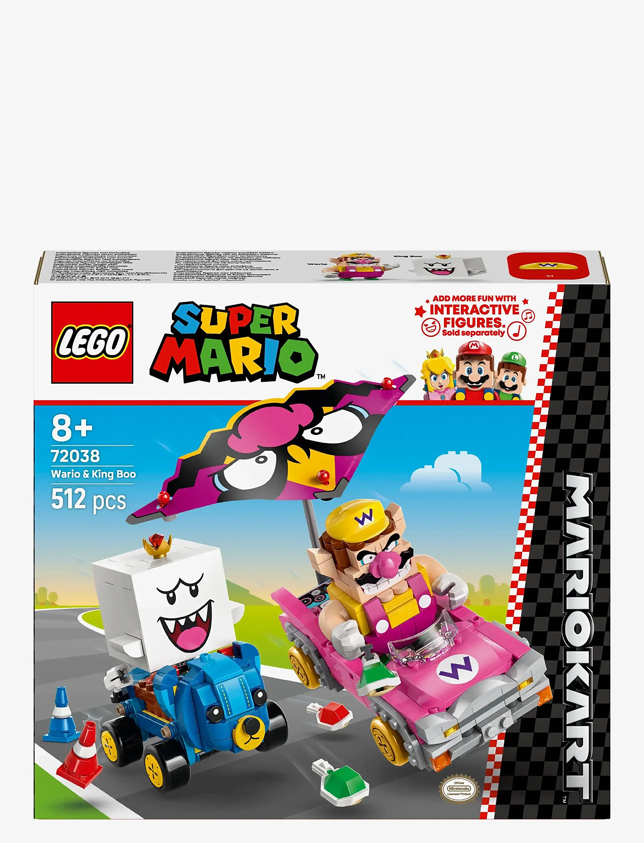 LEGO Super Mario™: Mario Kart™ – Wario King Boo Figures And