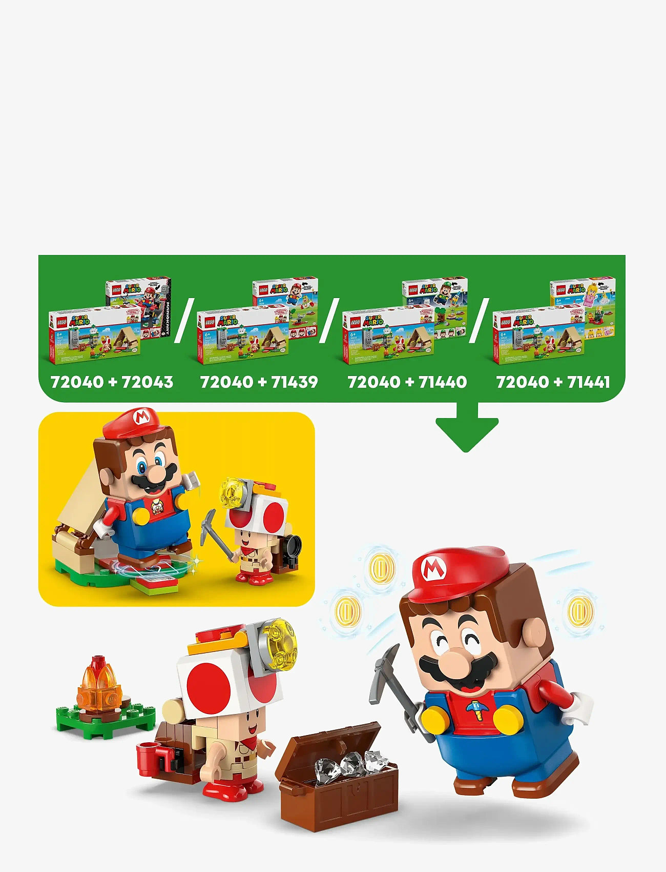 LEGO - Super Captain Toad’s Camp 72040 - laveste priser - multi - 3