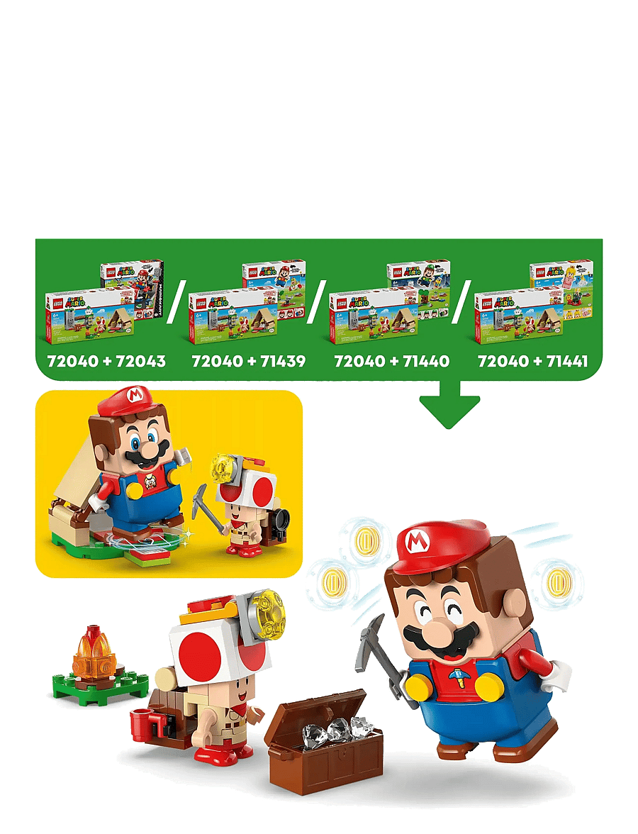 LEGO - Super Captain Toad’s Camp Toy for Boys, Girls and Any Fans 72040 - lego super mario™ - multi - 3