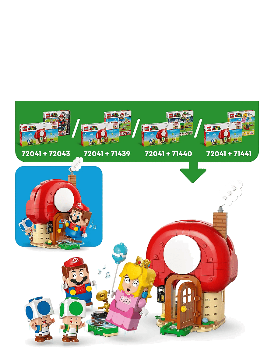 LEGO - Super Party at Toad’s House Toy for Boys, Girls and Any Fans 72041 - lego super mario™ - multi - 3