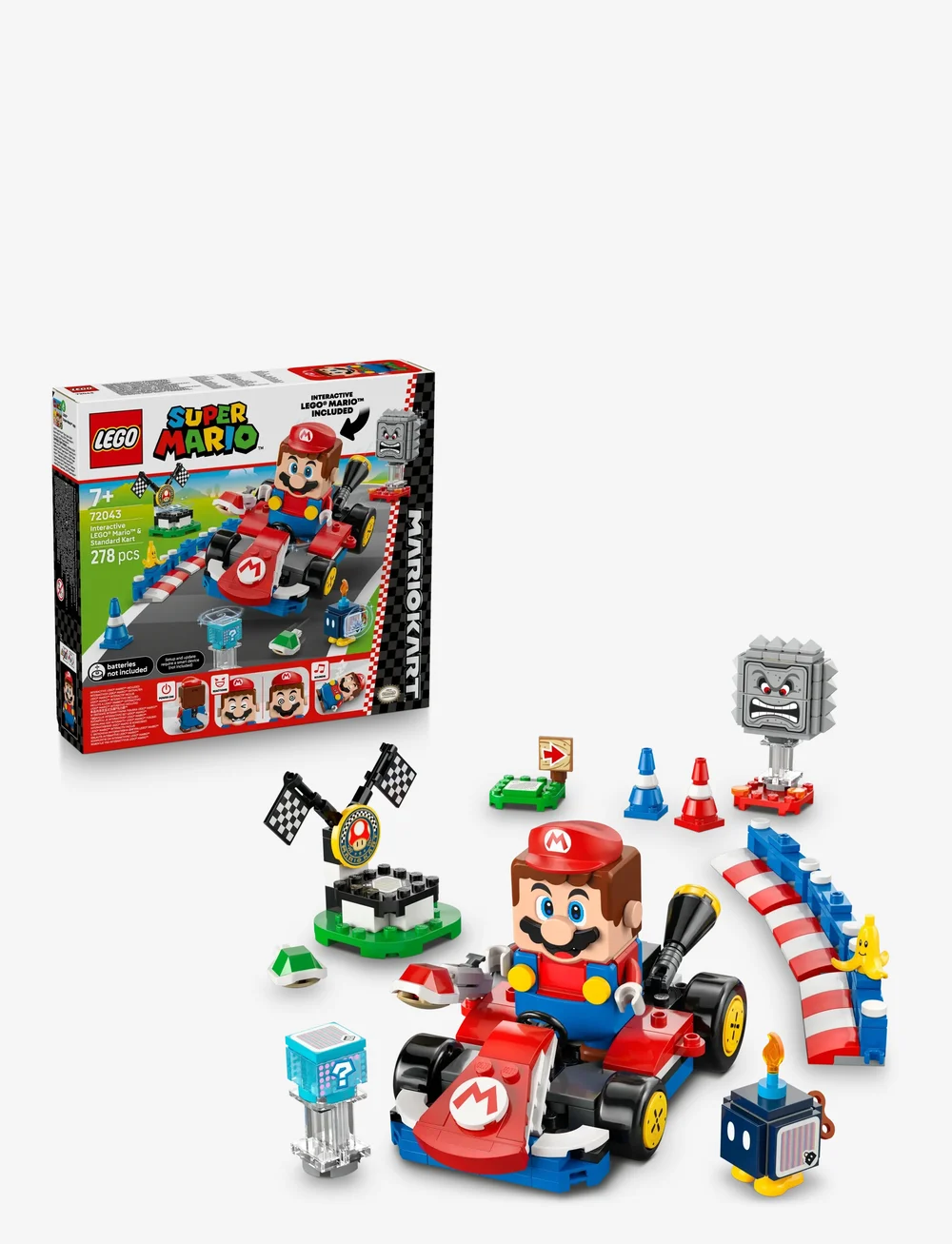 LEGO - Super Mario™: Mario Kart™ – Interactive Mario™ & Standard Kart 72043 - lego super mario™ - multi - 0