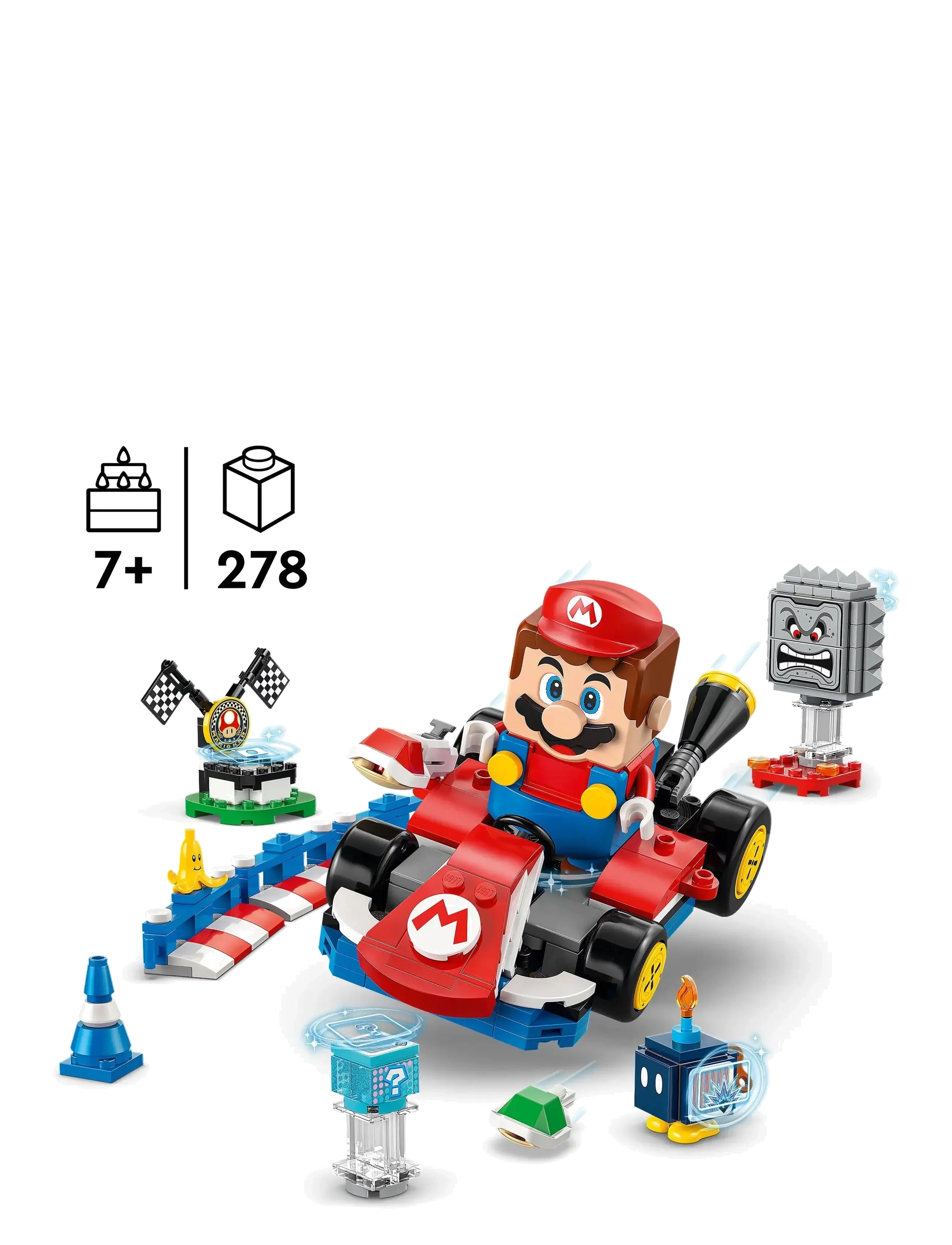 LEGO - Super Mario™: Mario Kart™ – Interactive Mario™ & Standard Kart 72043 - geburtstagsgeschenke - multi - 1