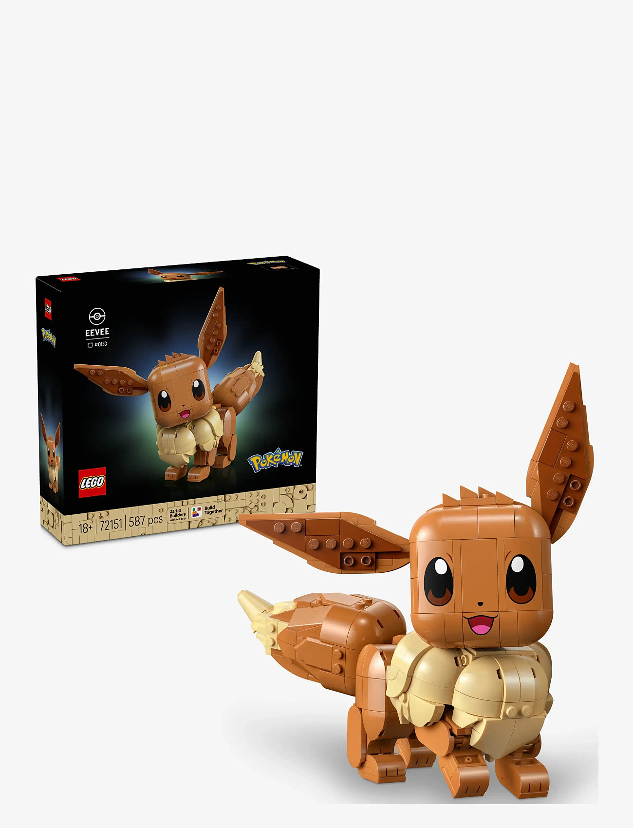 LEGO - PokéEevee Model Building Kit Gamer Merch 72151 - lego pokémon - multi - 0