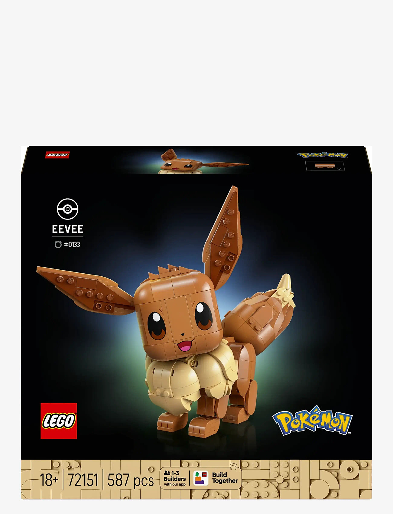 LEGO - PokéEevee Model Building Kit Gamer Merch 72151 - lego pokémon - multi - 3