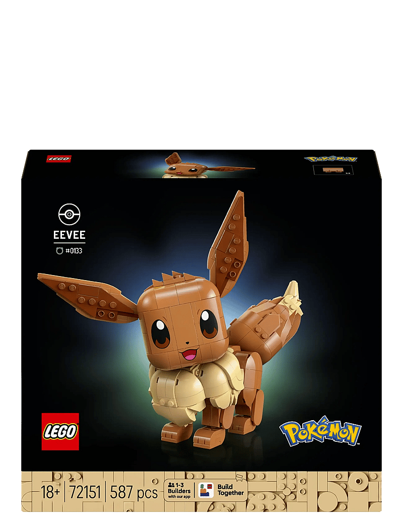 LEGO - PokéEevee Model Building Kit Gamer Merch 72151 - lego pokémon - multi - 3