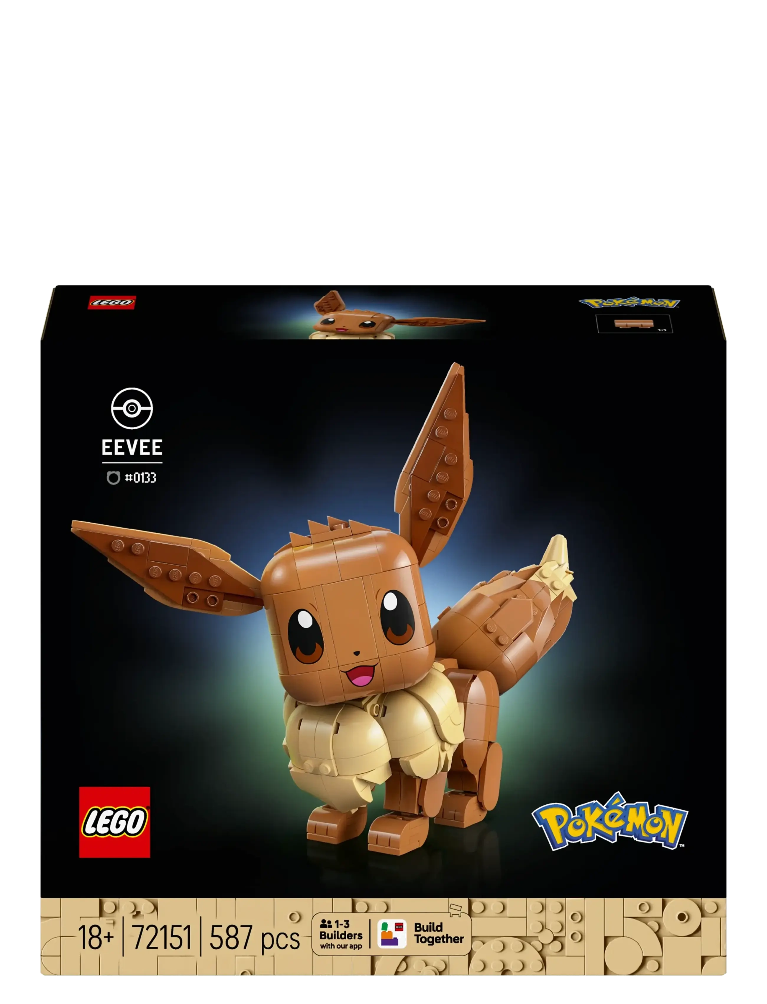 LEGO - PokéEevee Model Building Kit Gamer Merch 72151 - lego pokémon - multi - 3