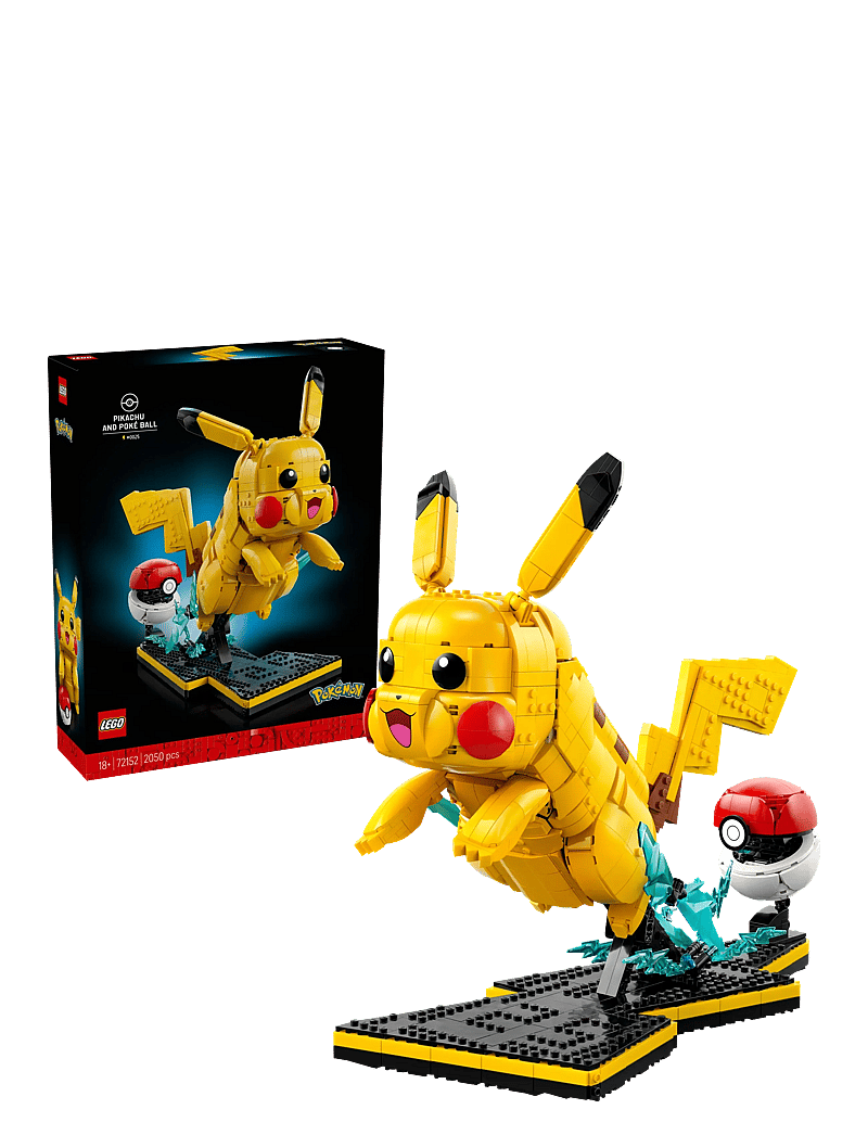 LEGO - PokéPikachu and Poké Ball Building Kit 72152 - lego pokémon - multi - 0