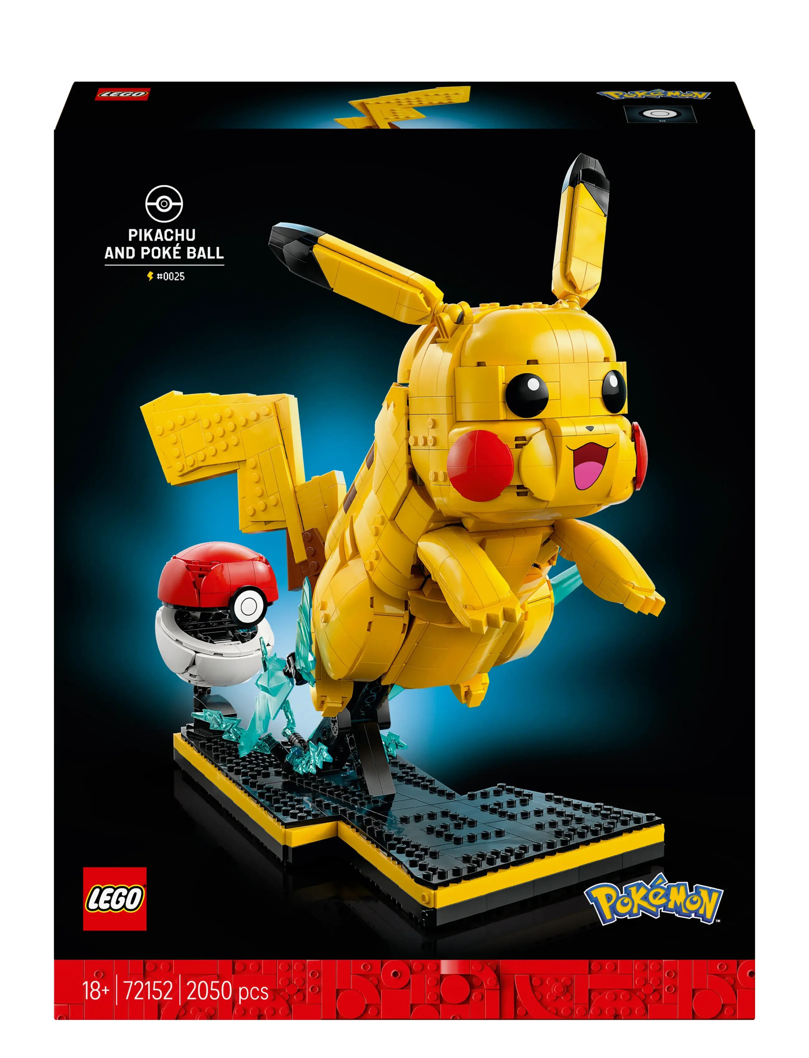 LEGO - PokéPikachu and Poké Ball Building Kit 72152 - lego pokémon - multi - 4