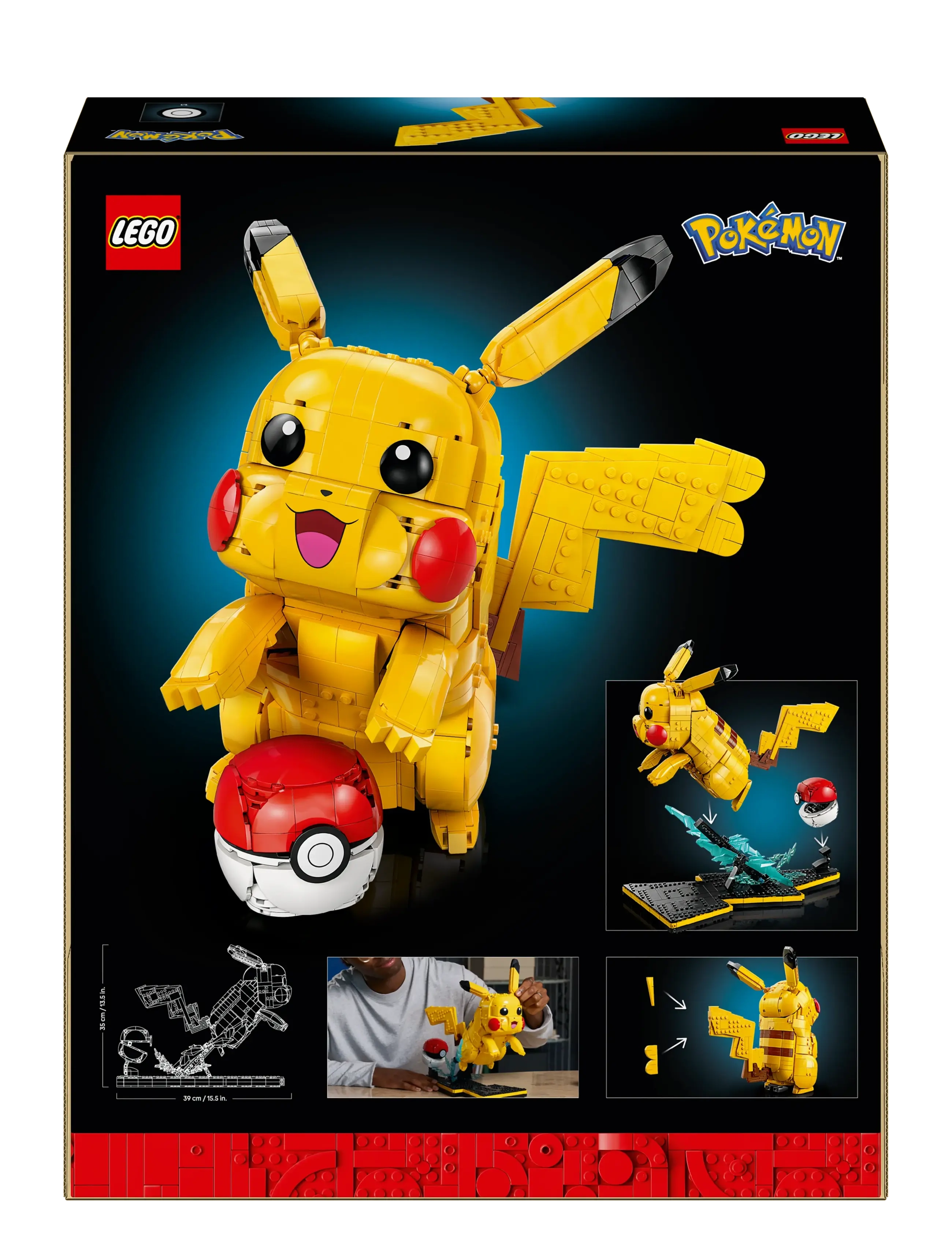 LEGO - PokéPikachu and Poké Ball Building Kit 72152 - lego pokémon - multi - 5