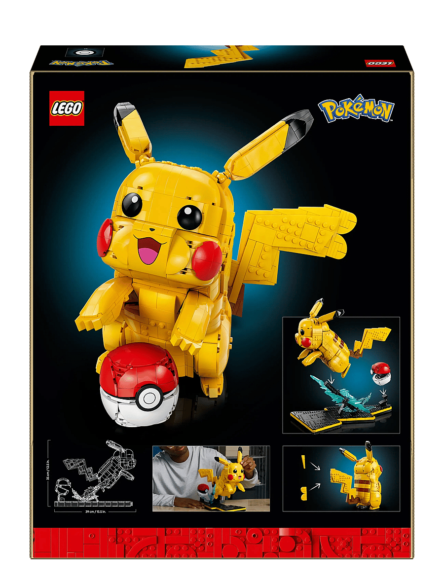 LEGO - PokéPikachu and Poké Ball Building Kit 72152 - lego pokémon - multi - 5