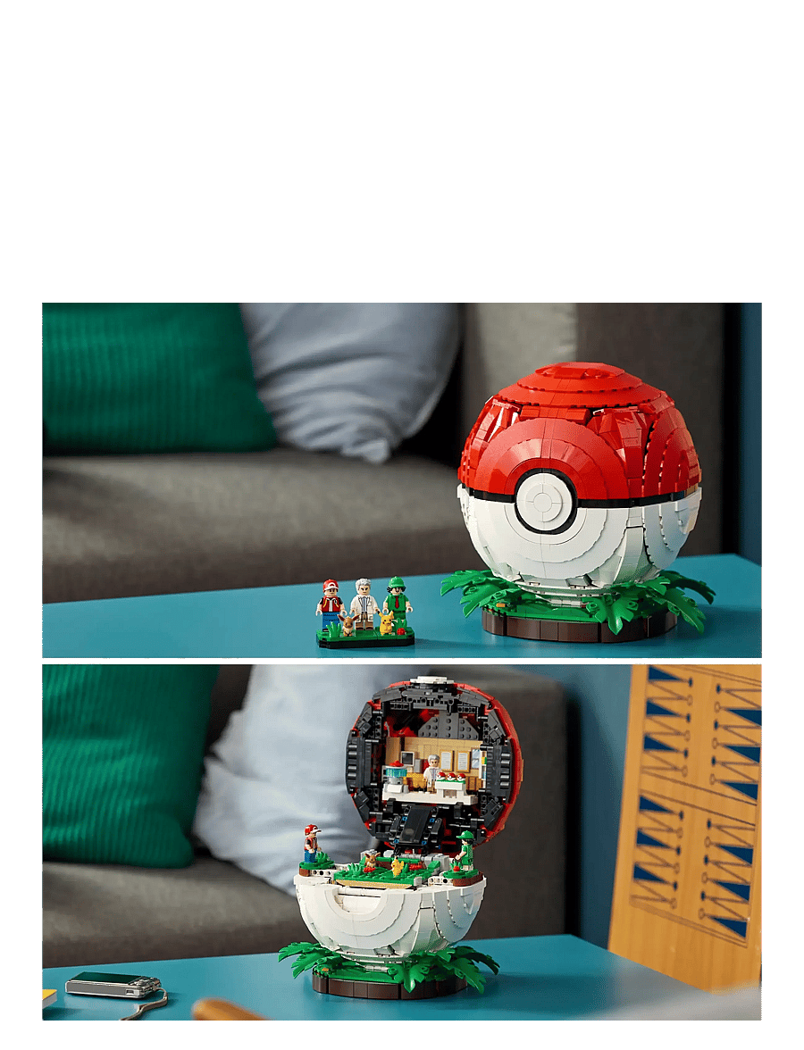 LEGO - PokéIconic Trainer Moments Poké Ball Decor 72154 - lego pokémon - multi - 5