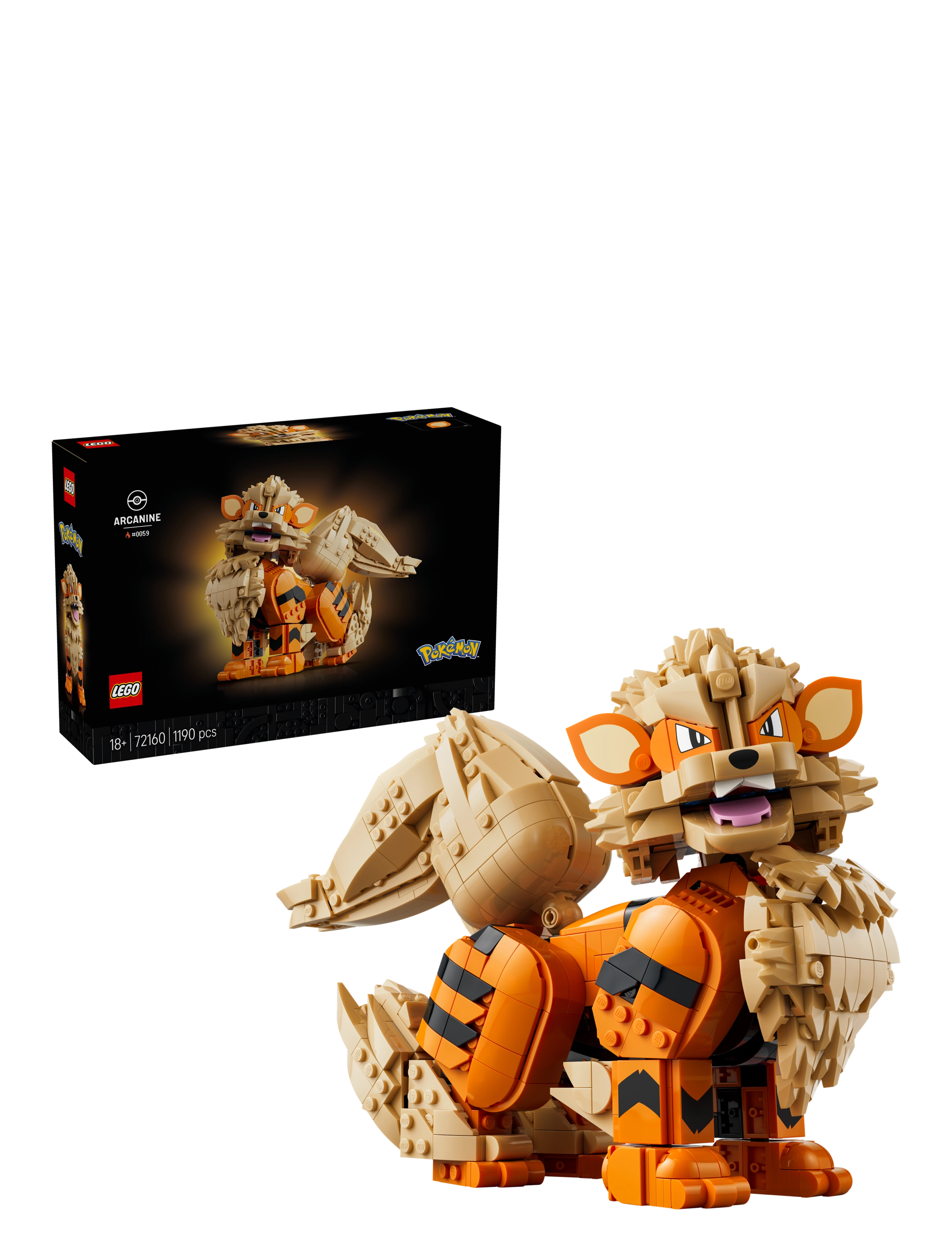 LEGO PokéArcanine Pokémon Figure Building Set 72160 - Spielzeug - MULTI / beige