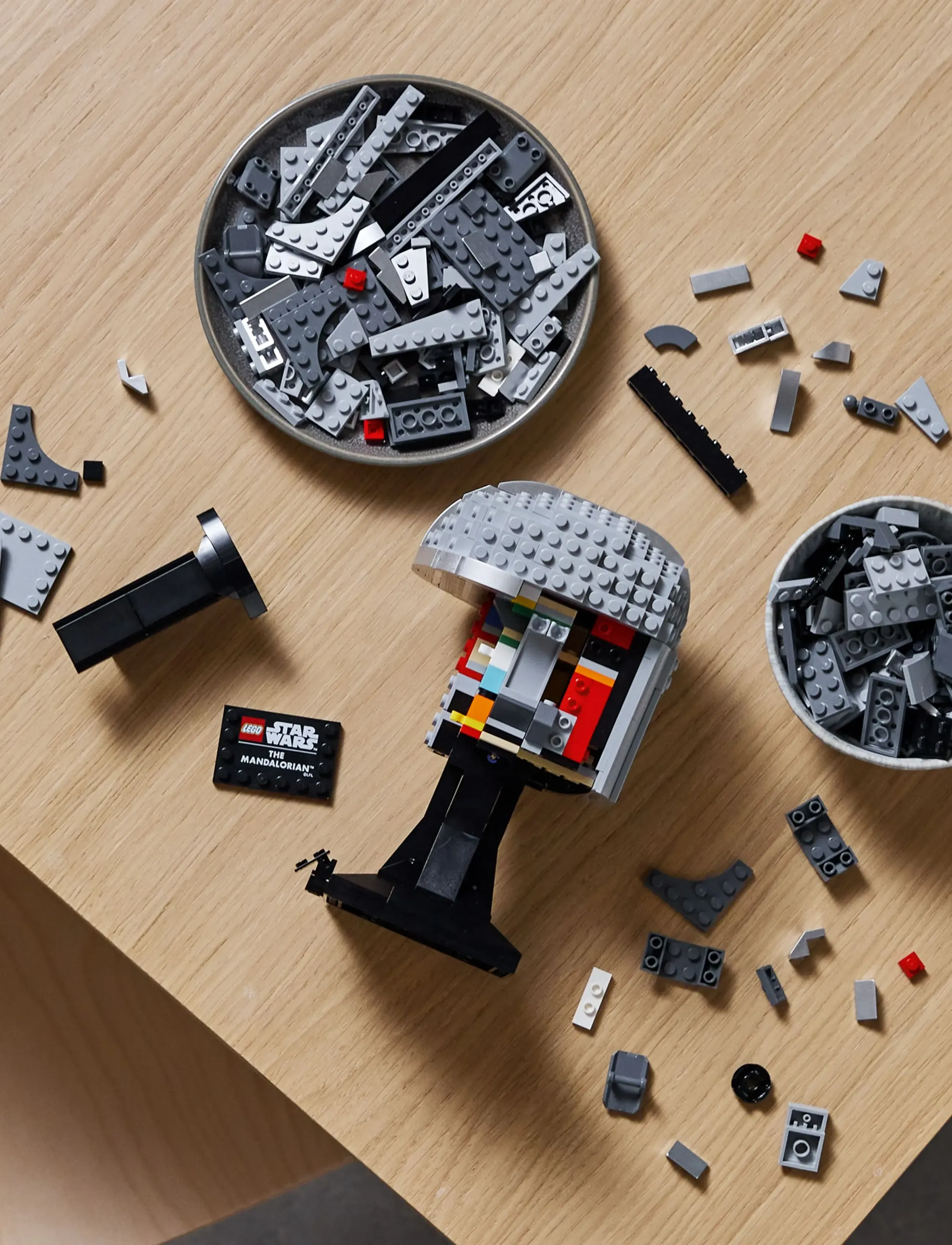 LEGO Mandalorianerens Hjelm 75328, One Size, Lego Spielzeug, Mehrfarbig/gemustert - star Wars, Homeware