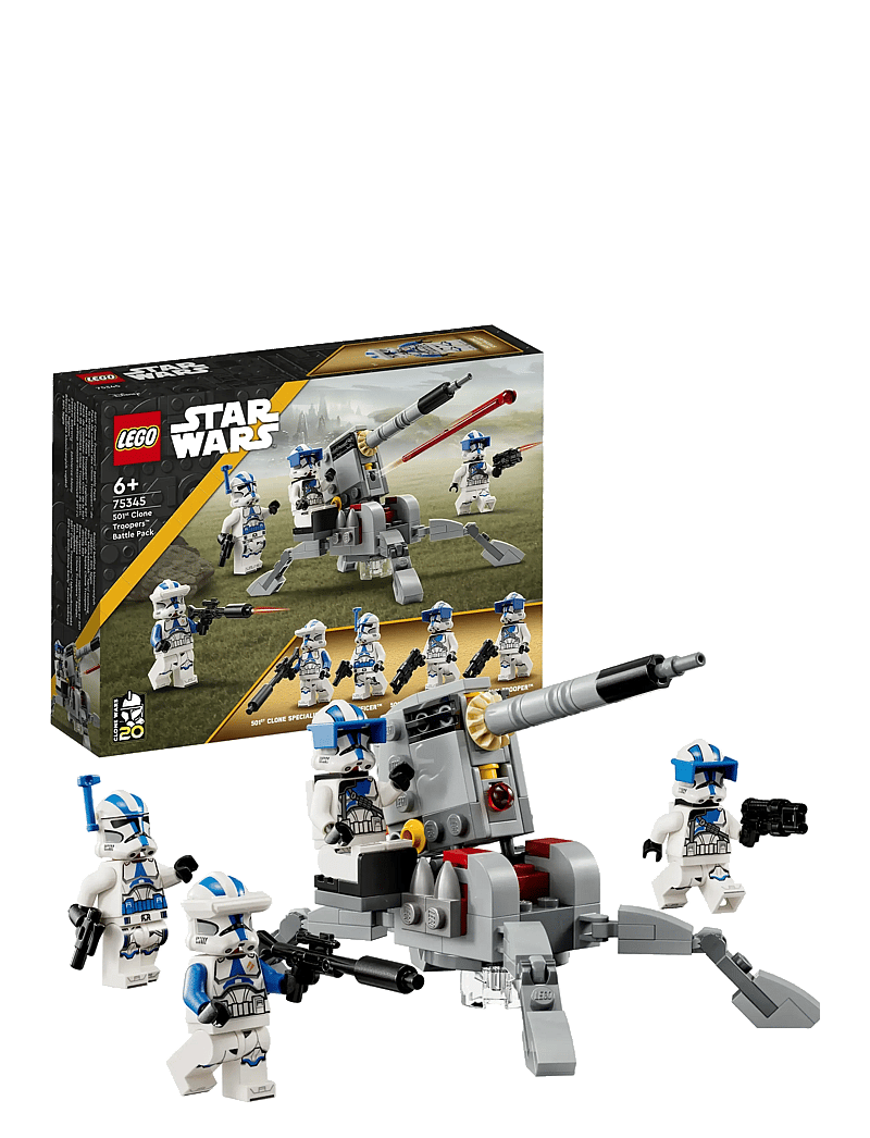 LEGO - Star 501st Clone Battle Pack 75345 Building Toy Set (119 Pcs) - lego star wars™ - multicolor - 0