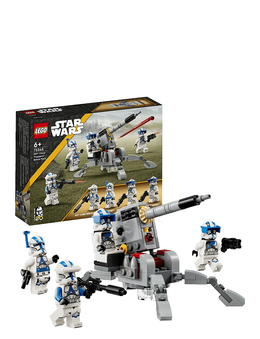 LEGO - Star 501st Clone Battle Pack 75345 Building Toy Set (119 Pcs) - lego star wars™ - multicolor - 0