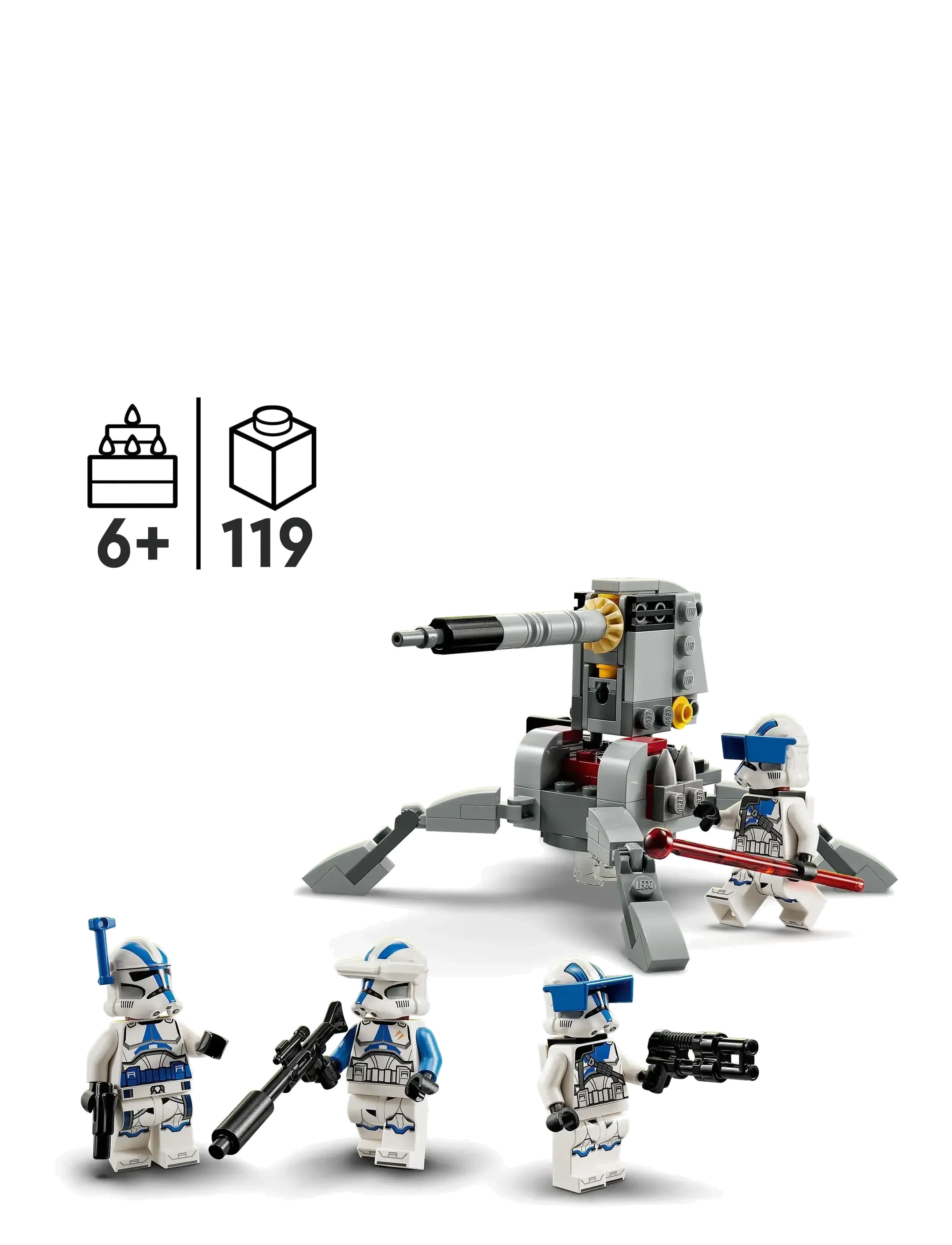LEGO - Battle Pack med klonsoldater fra 501. legion 75345 - lego® star wars™ - multicolor - 1