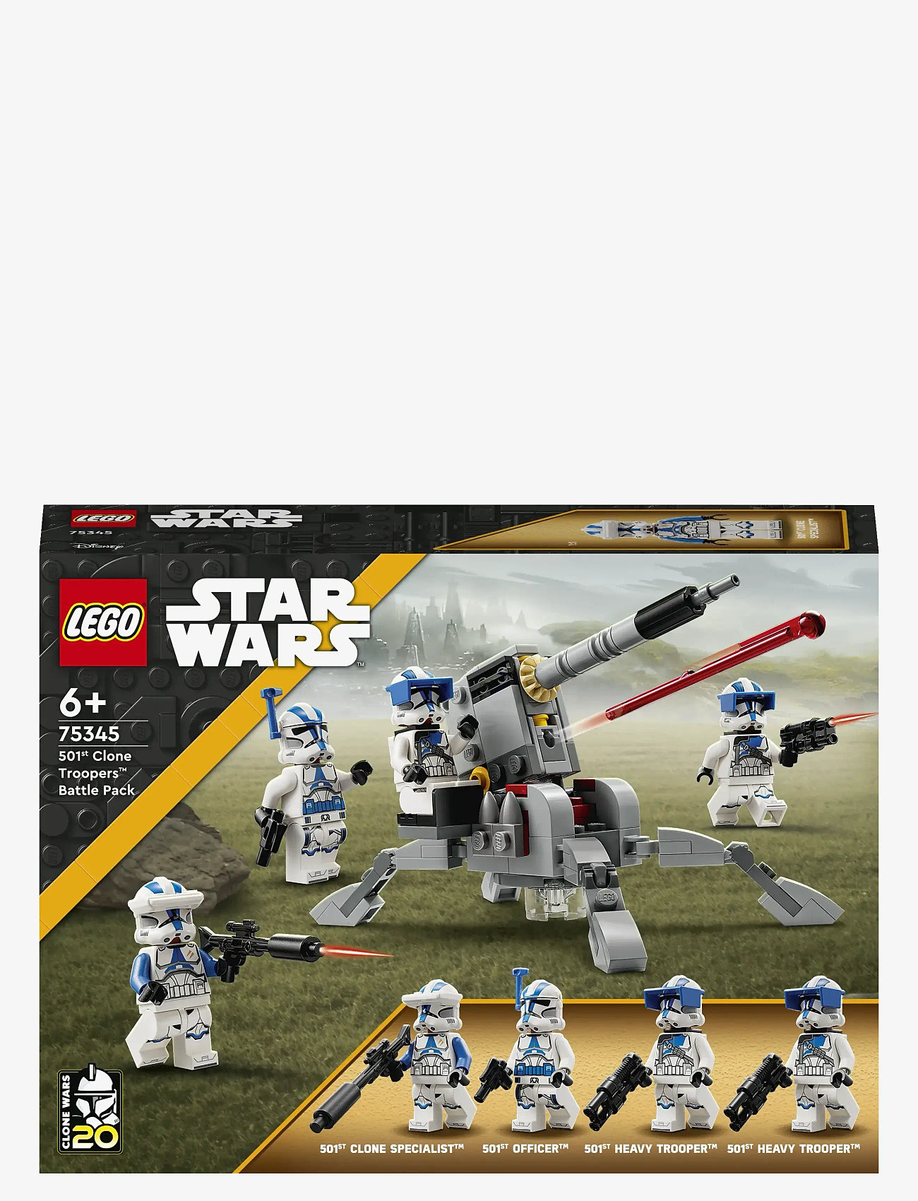 LEGO Star 501st Clone Battle Pack 75345 Building Toy Set (119 Pcs