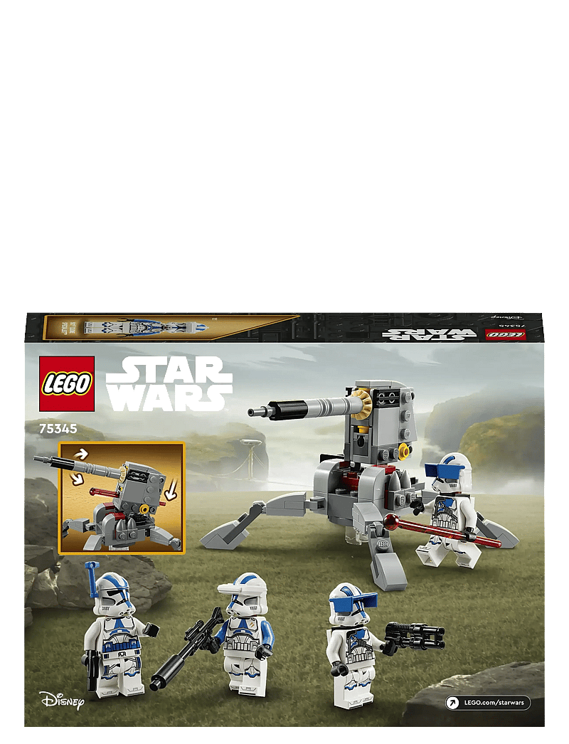 LEGO - Star 501st Clone Battle Pack 75345 Building Toy Set (119 Pcs) - lego star wars™ - multicolor - 4