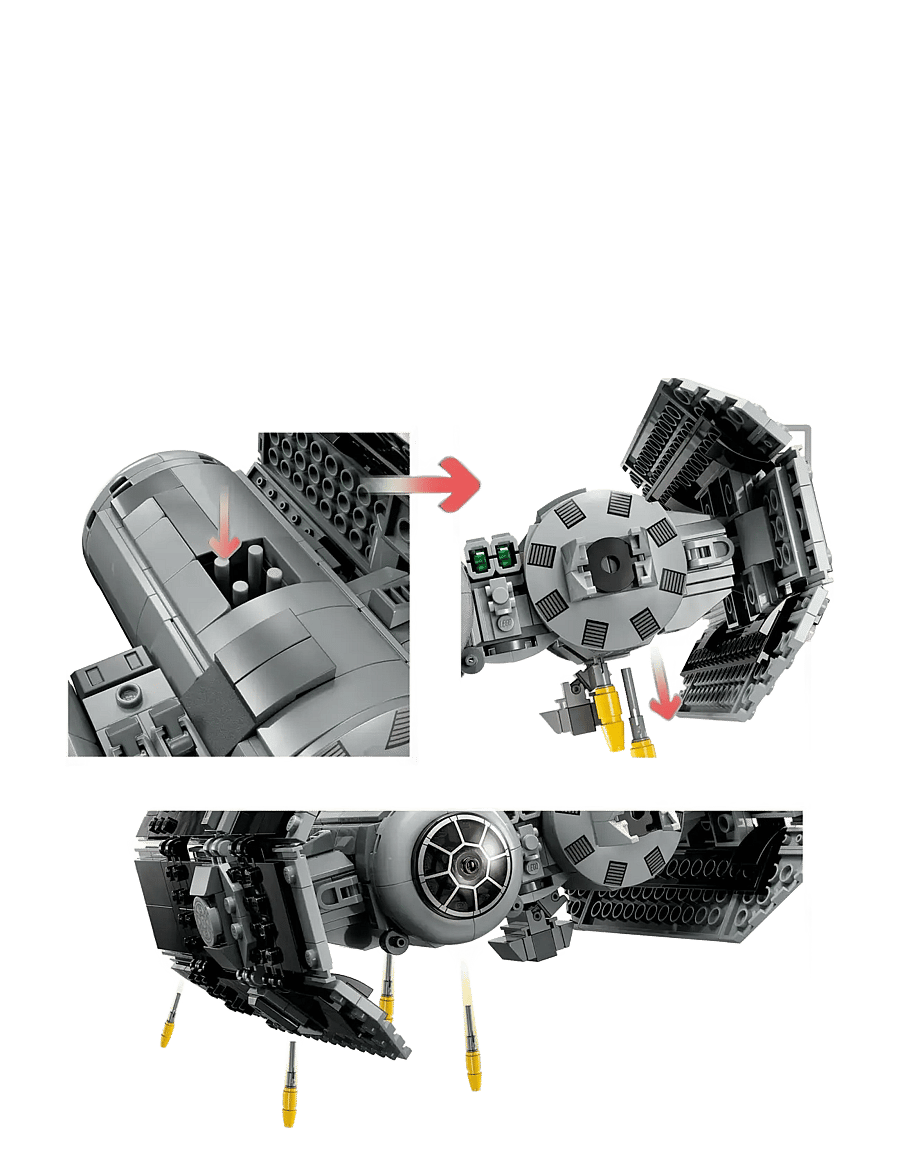 LEGO - Star TIE 75347 Building Toy Set - lego star wars™ - multicolor - 3