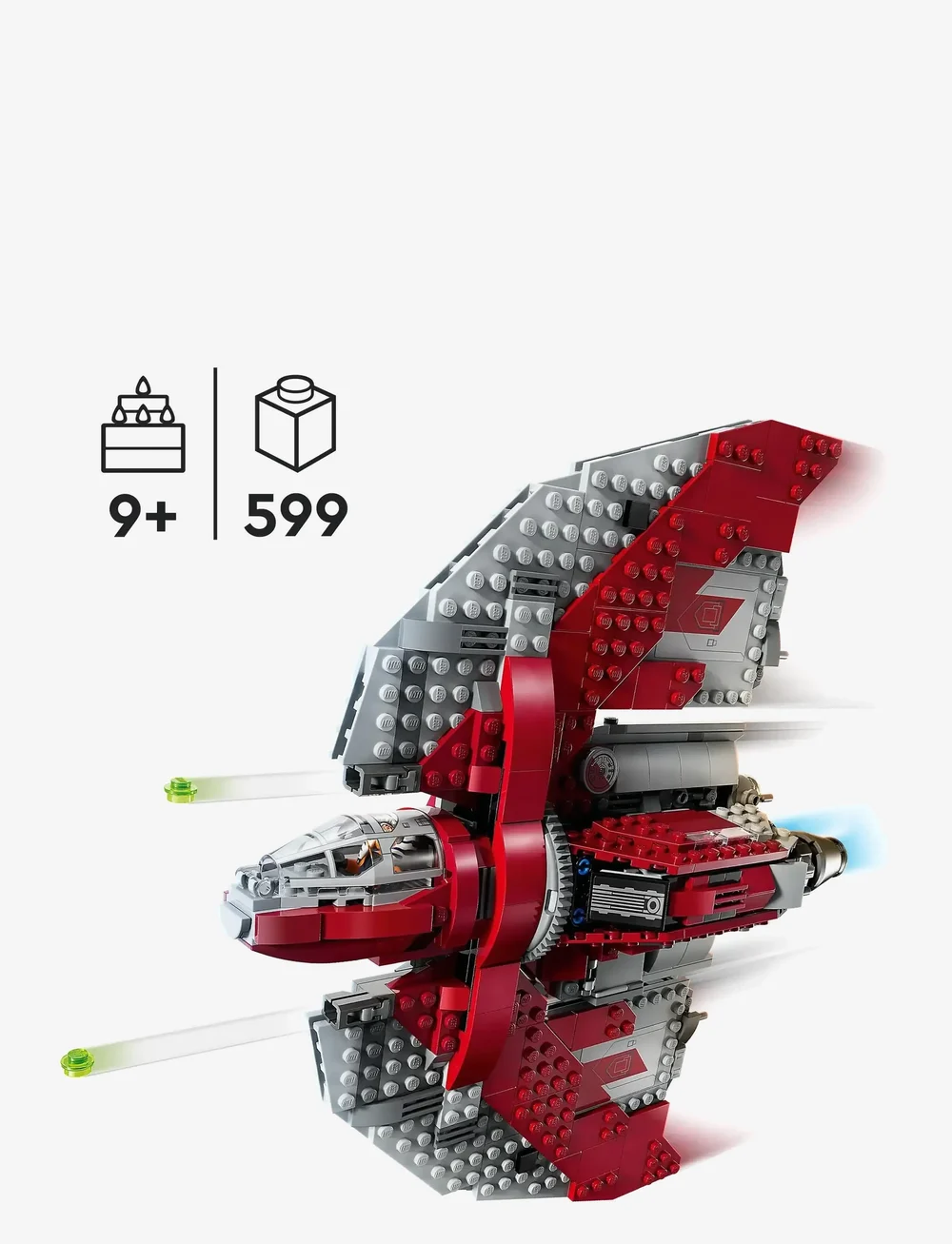 LEGO - Star Ahsoka Tano’s T-6 Jedi Shuttle 75362 Building Toy Set - lego star wars™ - multi - 1