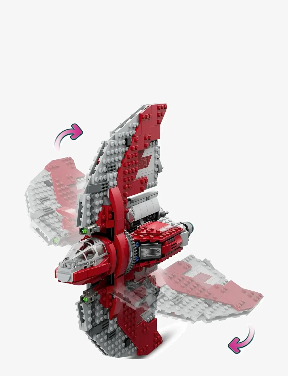 LEGO - Star Ahsoka Tano’s T-6 Jedi Shuttle 75362 Building Toy Set - lego star wars™ - multi - 3