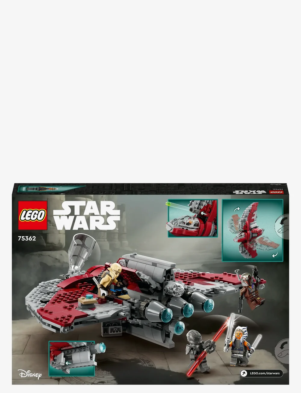 LEGO - Star Ahsoka Tano’s T-6 Jedi Shuttle 75362 Building Toy Set - lego star wars™ - multi - 5