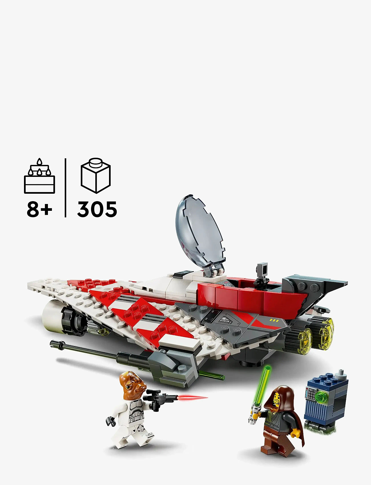 LEGO - Star Jedi Bob’s Starfighter Building Toy 75388 - lego star wars™ - multi - 1
