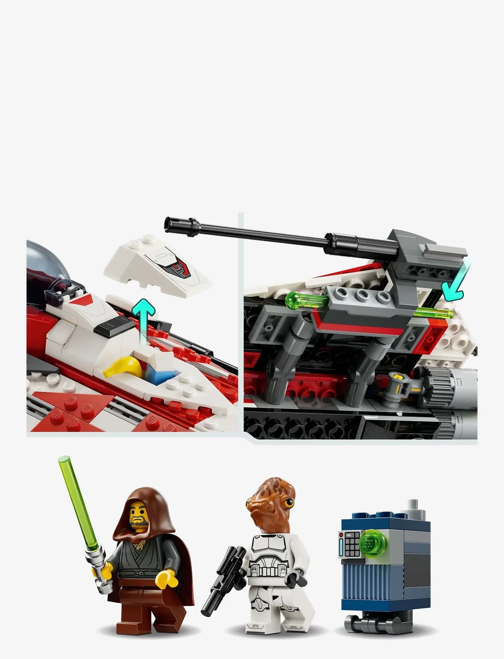 LEGO - Star Jedi Bob’s Starfighter Building Toy 75388 - lego star wars™ - multi - 4