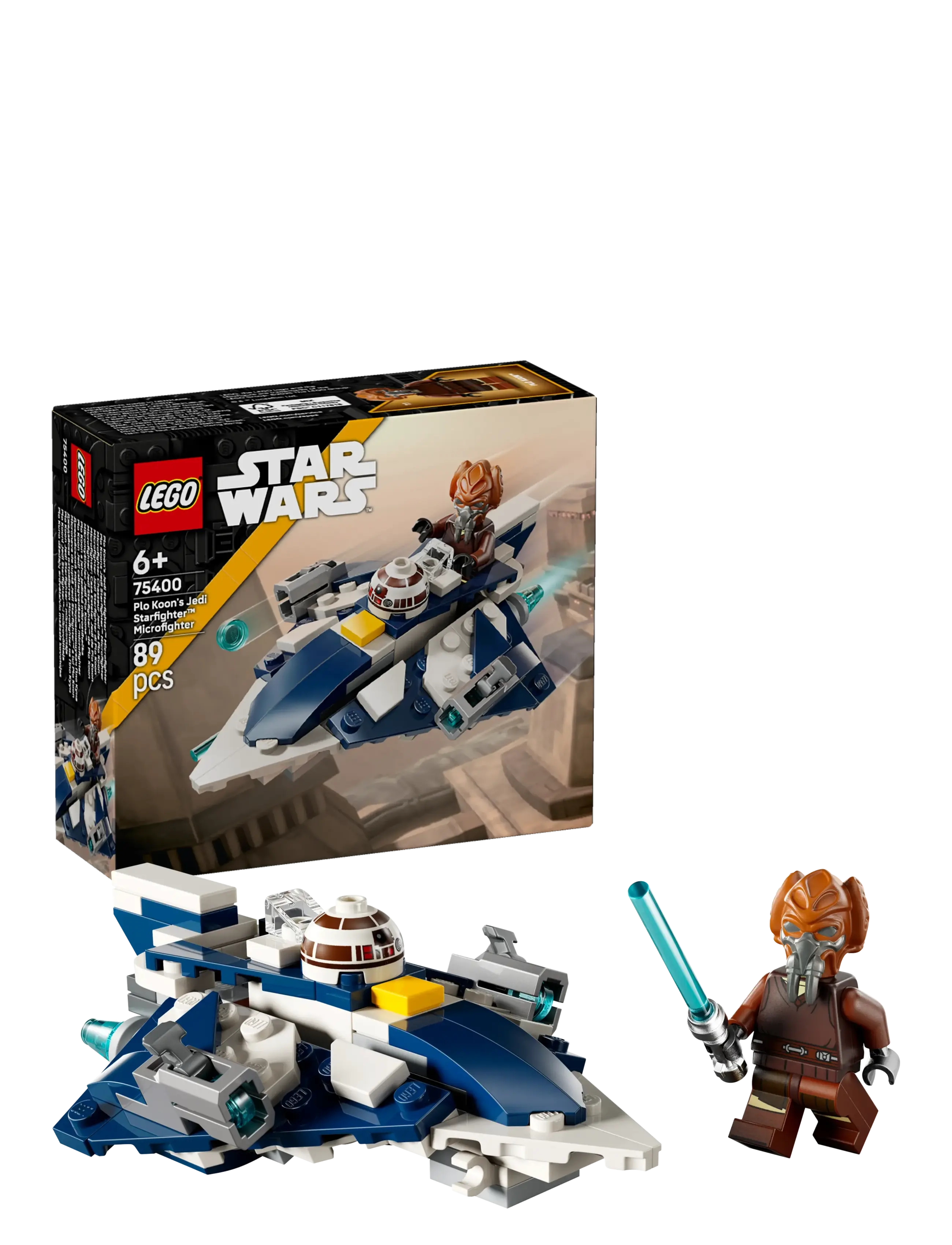 LEGO Microfighter Af Plo Koons Jedi-Stjernejager 75400, One Size, Lego Spielzeug, Mehrfarbig/gemustert - star Wars, Kinder