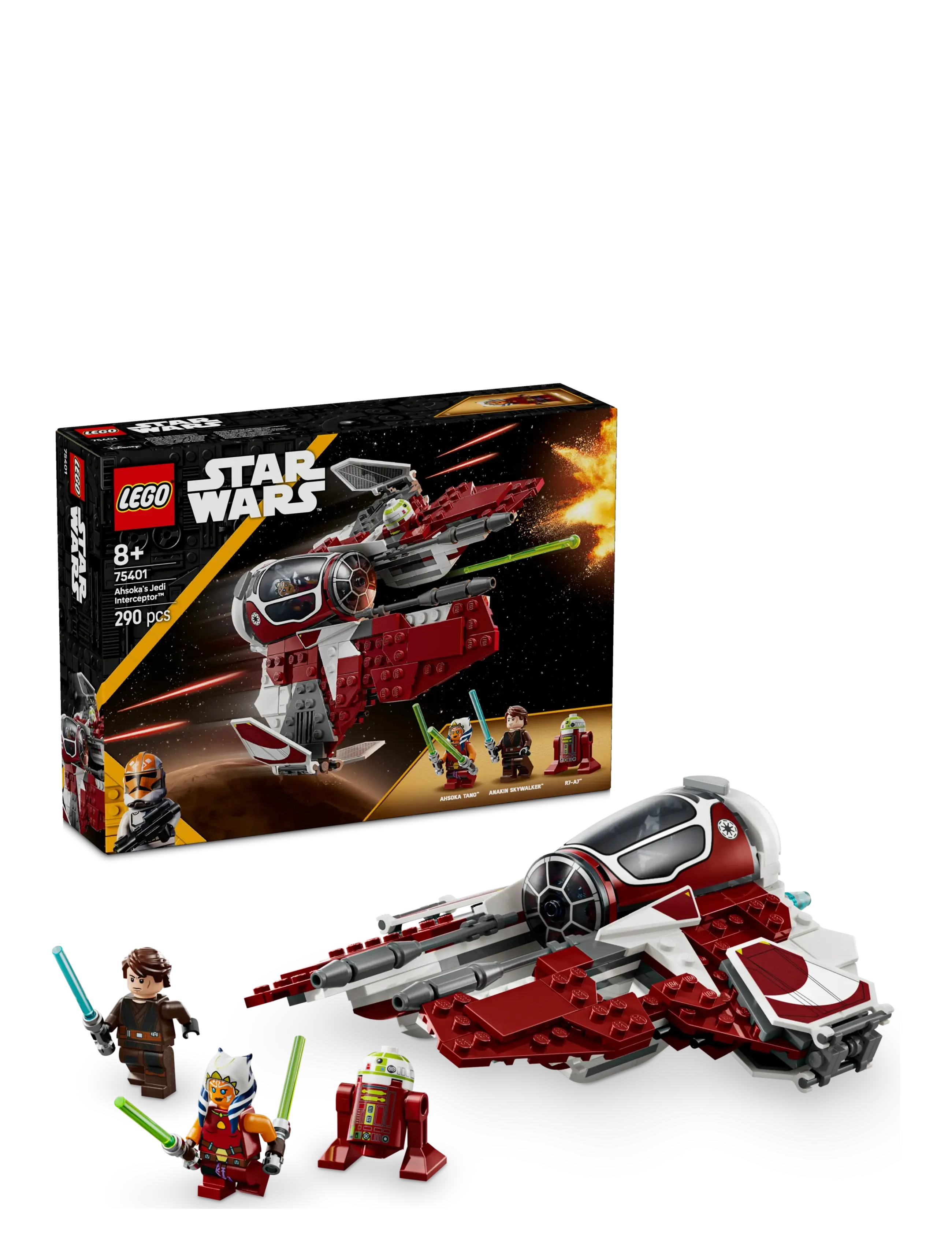 LEGO Star Ahsoka’s Jedi Starfighter Building Toy 75401 - 4 for 3 - MULTI / multi