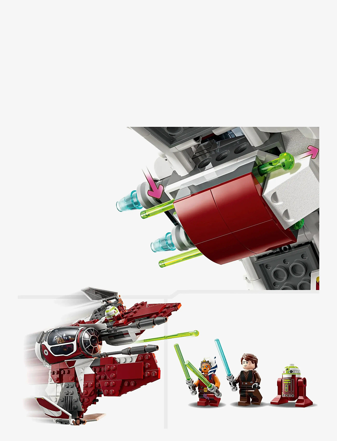 LEGO - Star Ahsoka’s Jedi Starfighter Building Toy 75401 - lego star wars™ - multi - 4