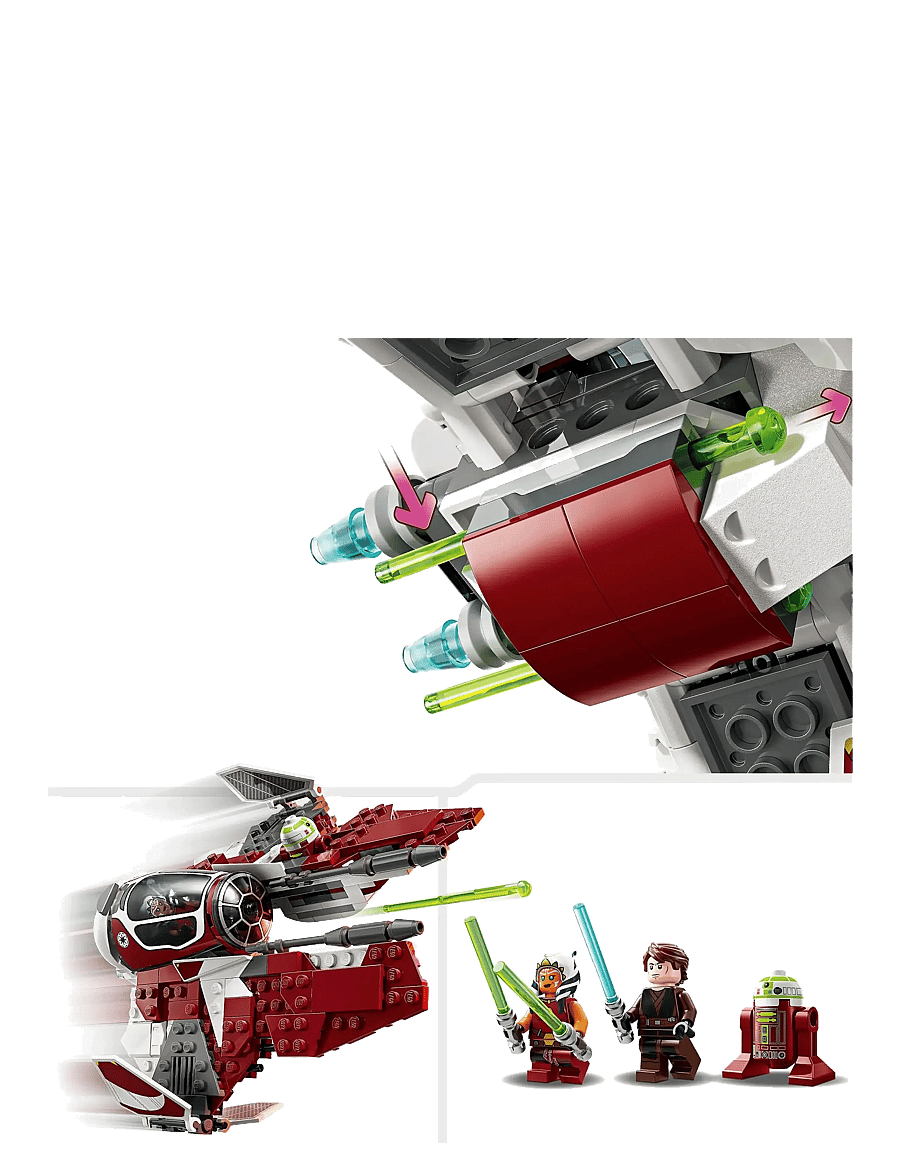 LEGO - Star Ahsoka’s Jedi Starfighter Building Toy 75401 - lego star wars™ - multi - 4